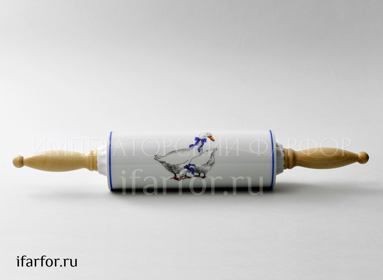 Скалка «Гуси» Форма: DUBI. Фарфор. 450 мм.