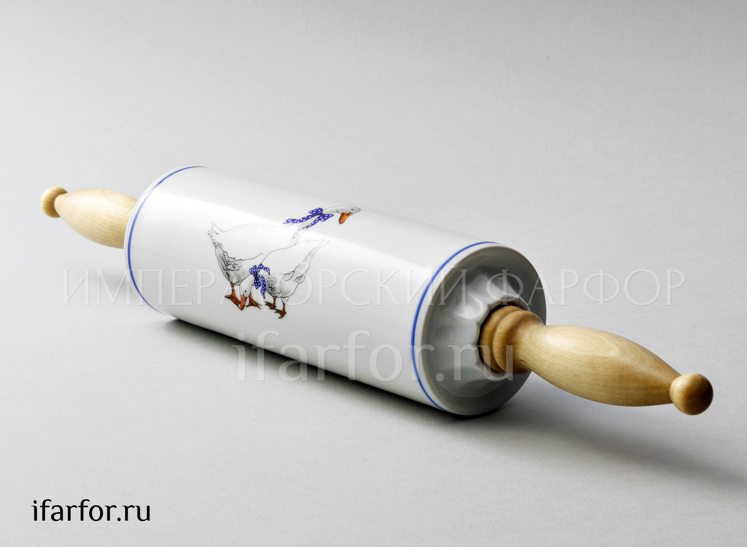 Скалка «Гуси» Форма: DUBI. Фарфор. 450 мм.