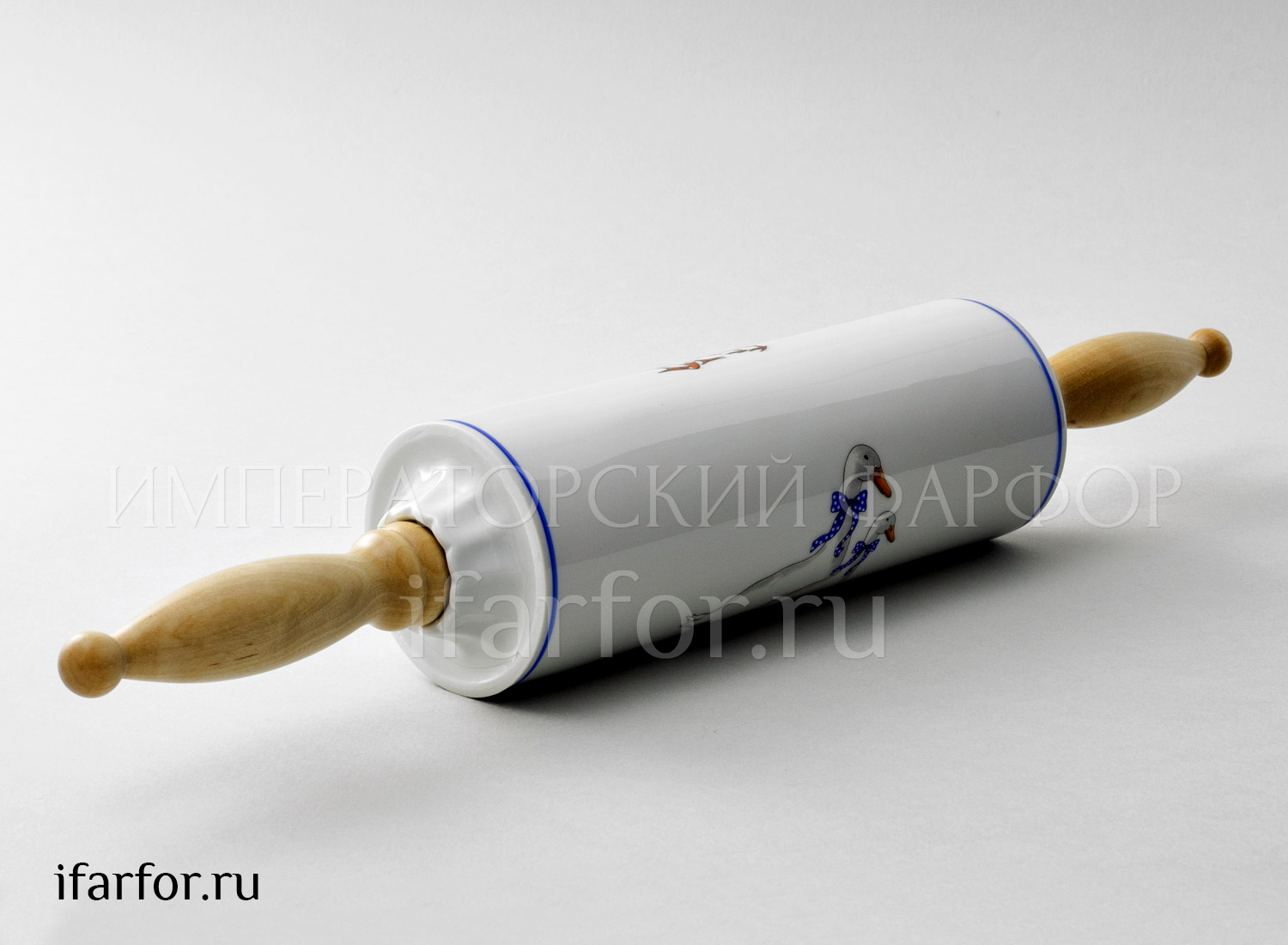 Скалка «Гуси» Форма: DUBI. Фарфор. 450 мм.