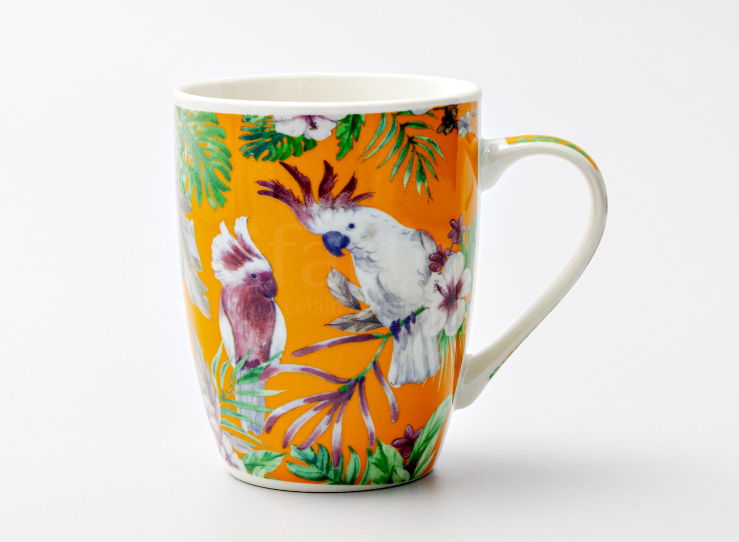 Кружка «Какаду оранжевая» Форма: Royal Classics. Керамика. 350 мл.