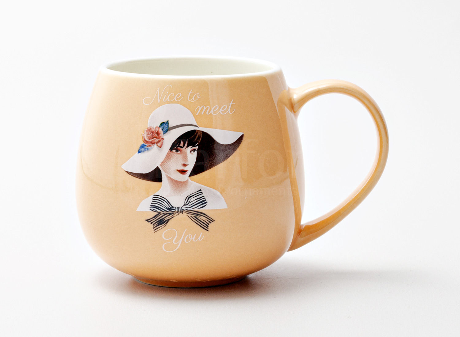Кружка «Nice to meet you» Форма: Royal Classics. Керамика. 400 мл.