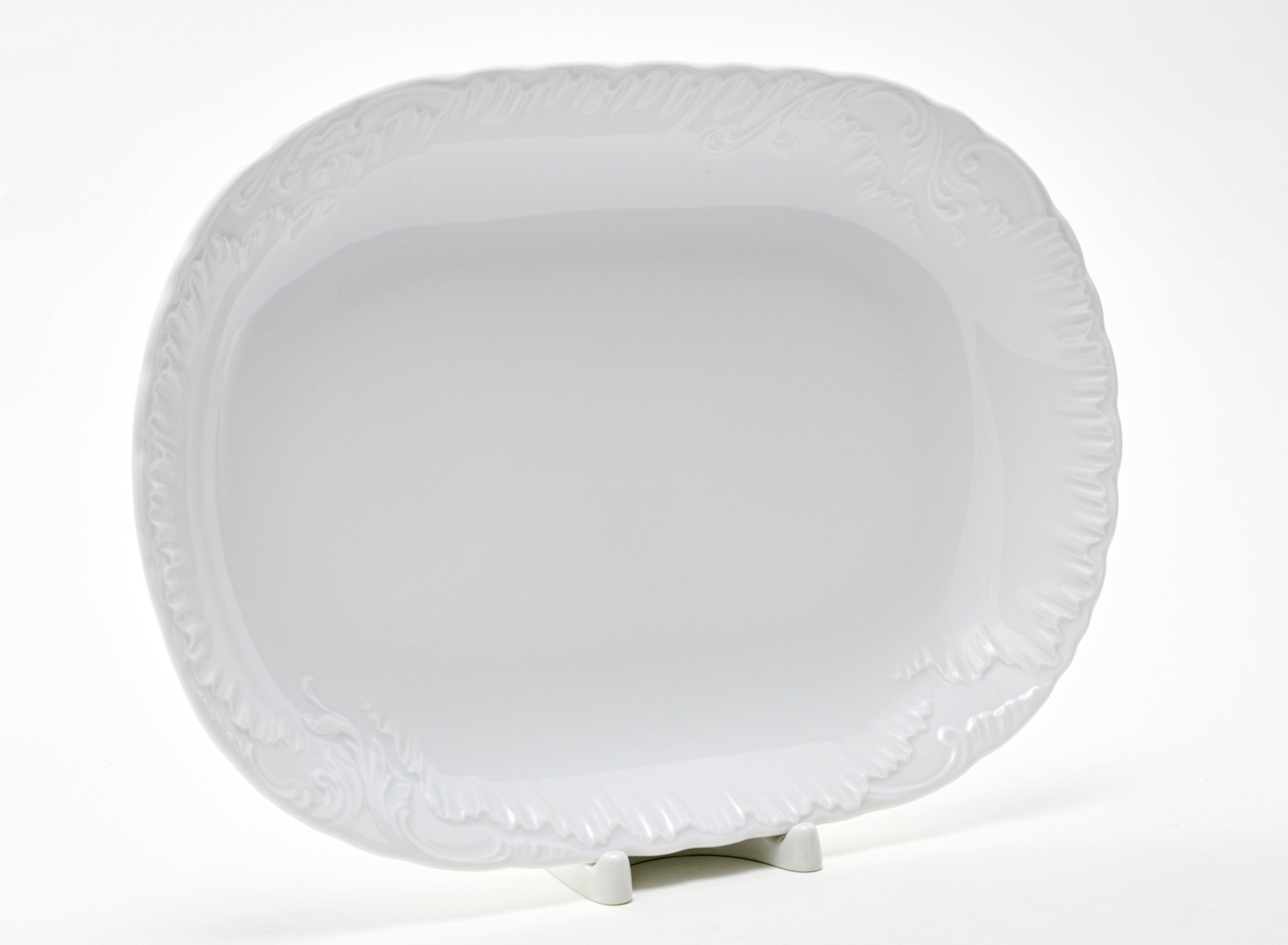 Блюдо овальное «Rococo» Форма: Repast. Фарфор. 290 мм.