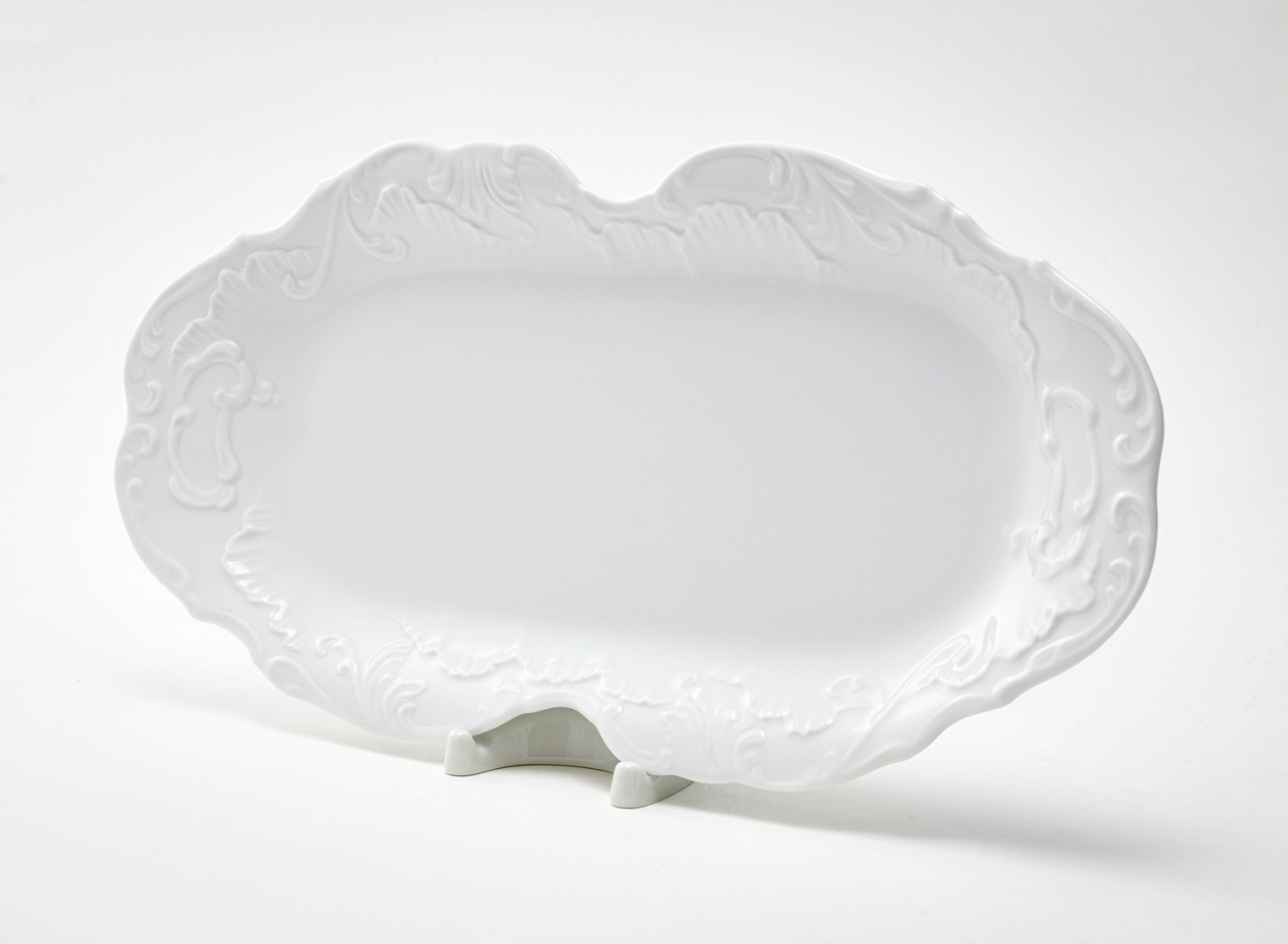 Блюдо овальное «Rococo» Форма: Repast. Фарфор. 350 мм.
