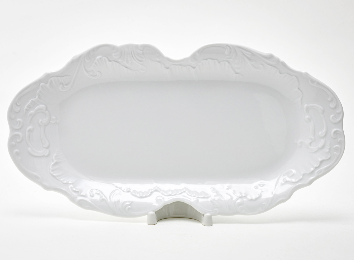 Блюдо овальное «Rococo» Форма: Repast. Фарфор. 350 мм.