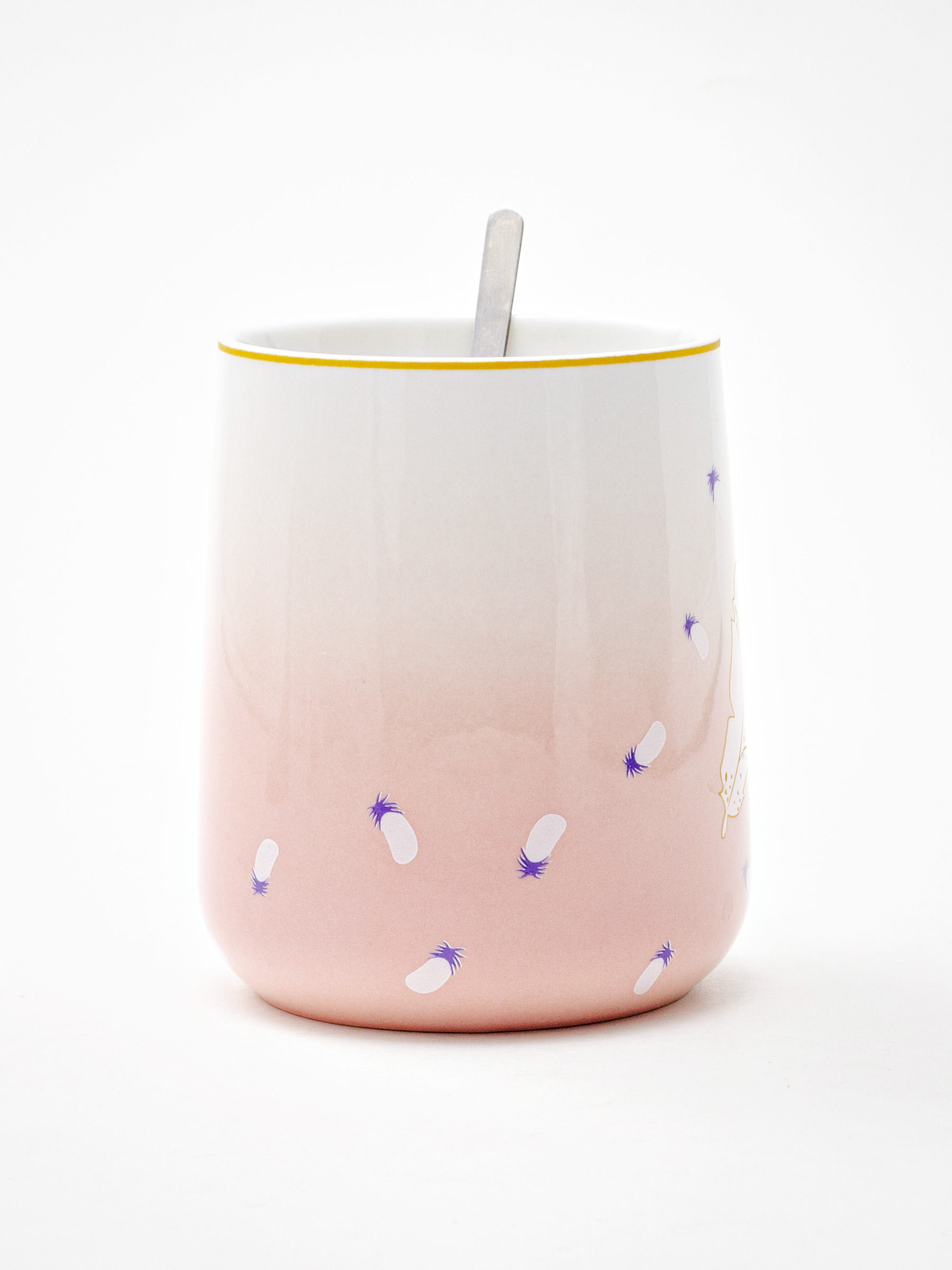 Кружка с ложкой «Sweet 2» 1/2 Форма: Royal Classics. Керамика. 450 мл.