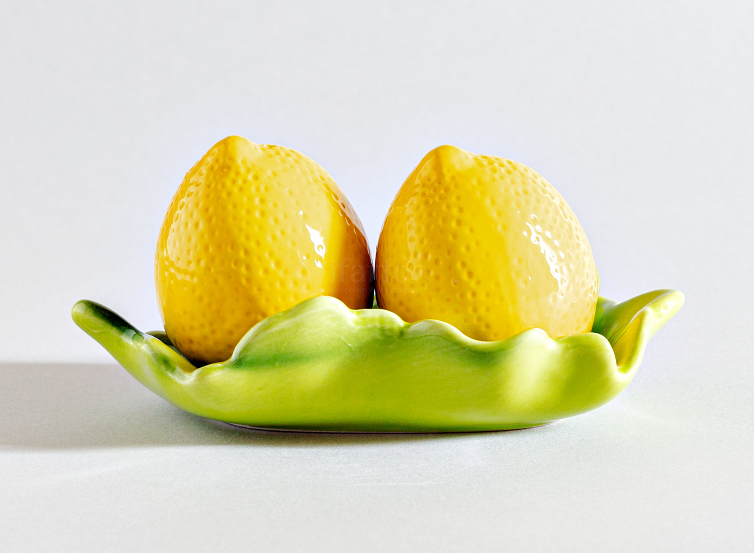 Набор для специй 2 предметный «Лимоны» Форма: Repast. Керамика. 180 x 65 x 150 мм.