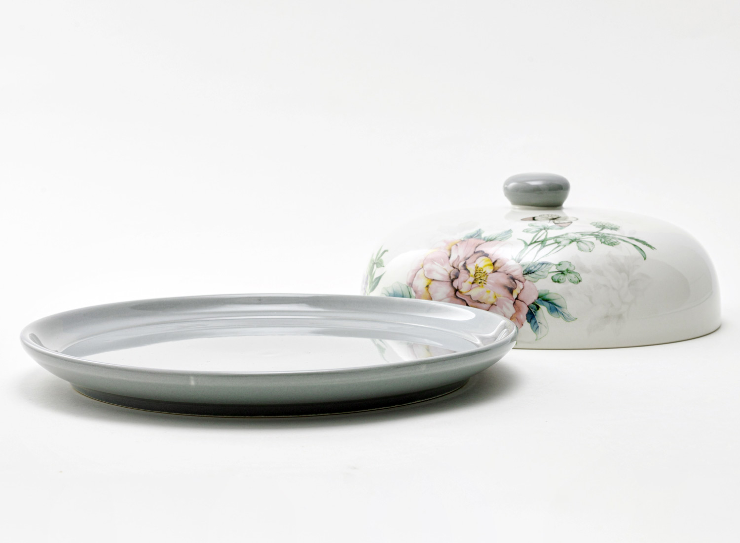 Блинница «Розы» Форма: Repast. Керамика. 230 x 230 x 100 мм.