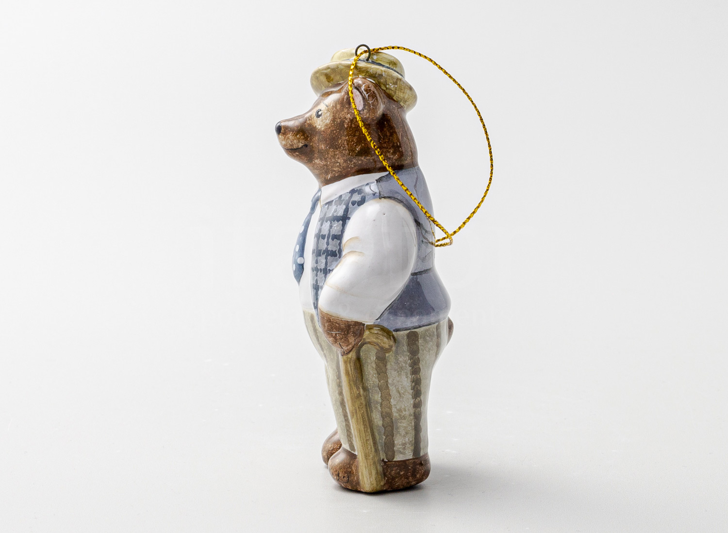 Елочная игрушка «Михайло Иванович» Форма: Михайло Иванович. Майолика. 55 x 115 мм.