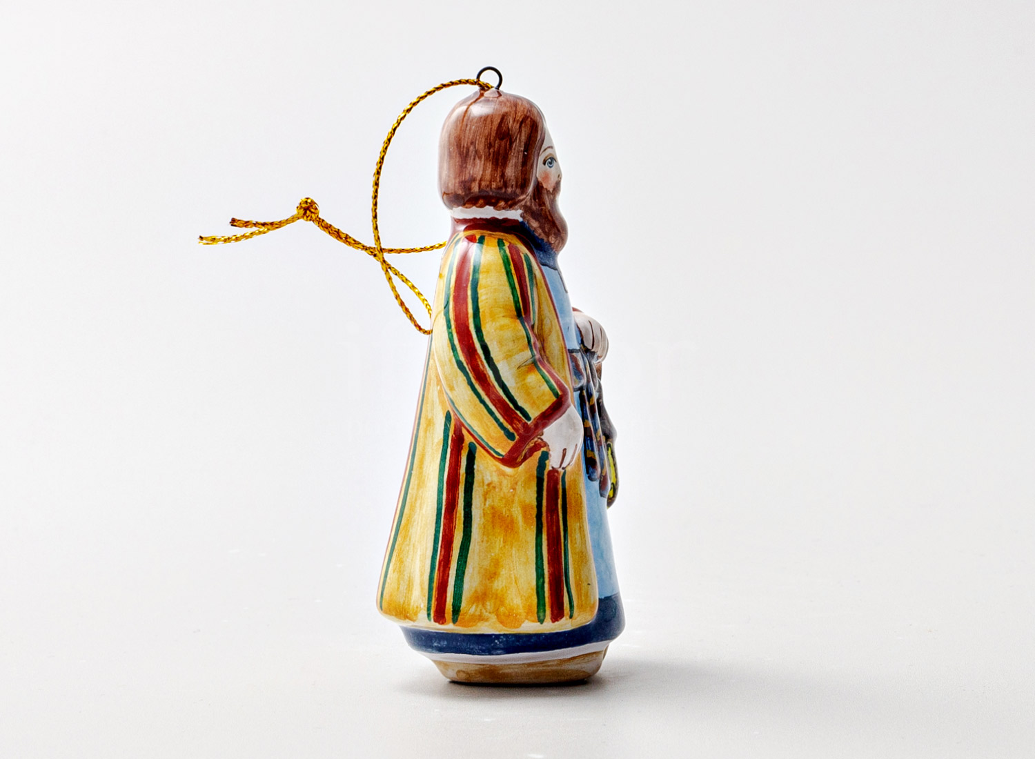 Елочная игрушка «Иосиф 1» Форма: Иосиф 1. Майолика. 46 x 38 x 92 мм.