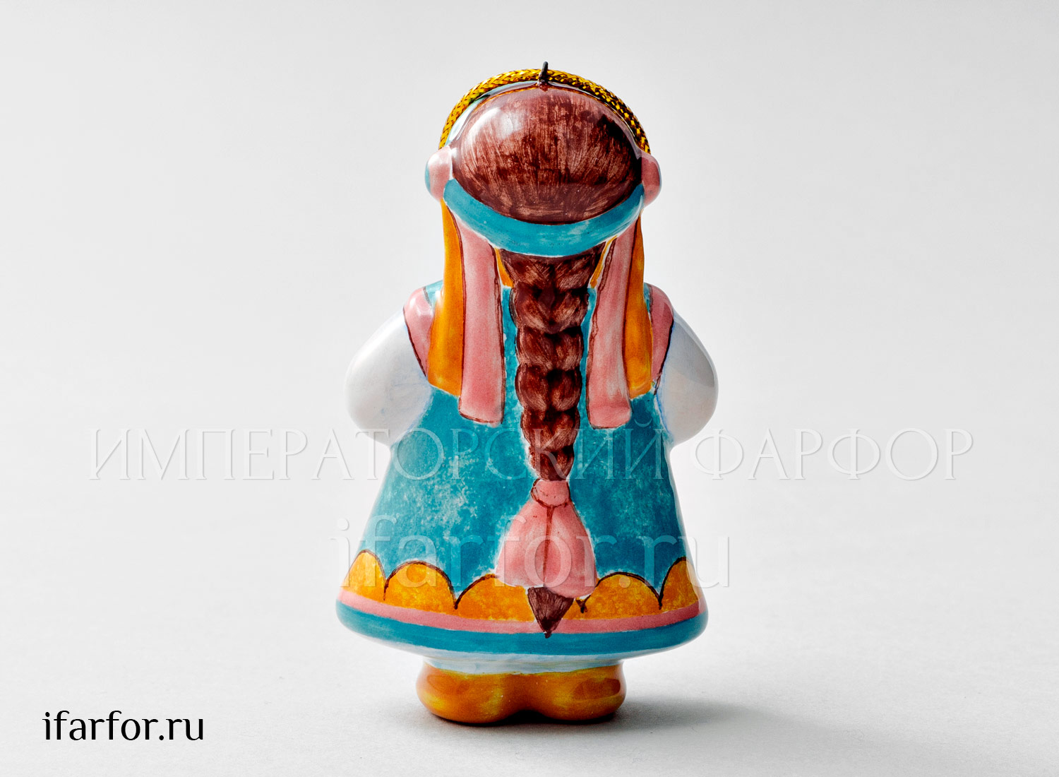Елочная игрушка «Май» Форма: Май. Майолика. 50 x 85 мм.