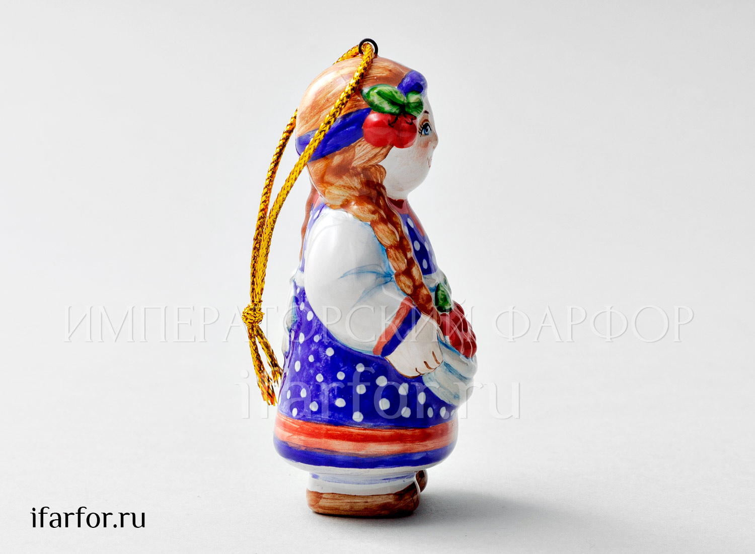 Елочная игрушка «Июль» Форма: Июль. Майолика. 50 x 85 мм.