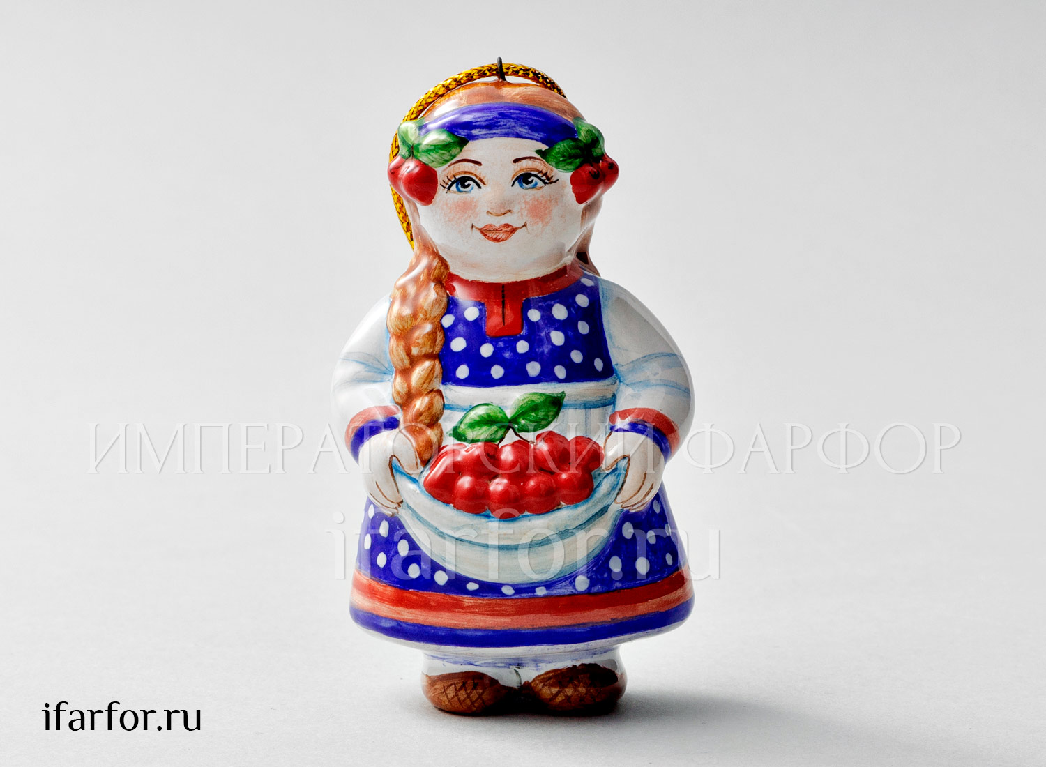 Елочная игрушка «Июль» Форма: Июль. Майолика. 50 x 85 мм.