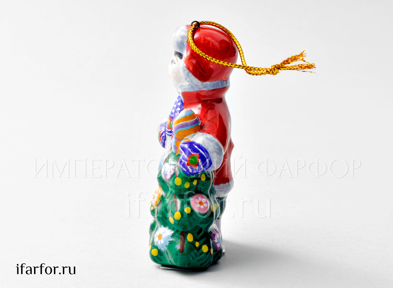 Елочная игрушка «Декабрь» Форма: Декабрь. Майолика. 60 x 97 мм.