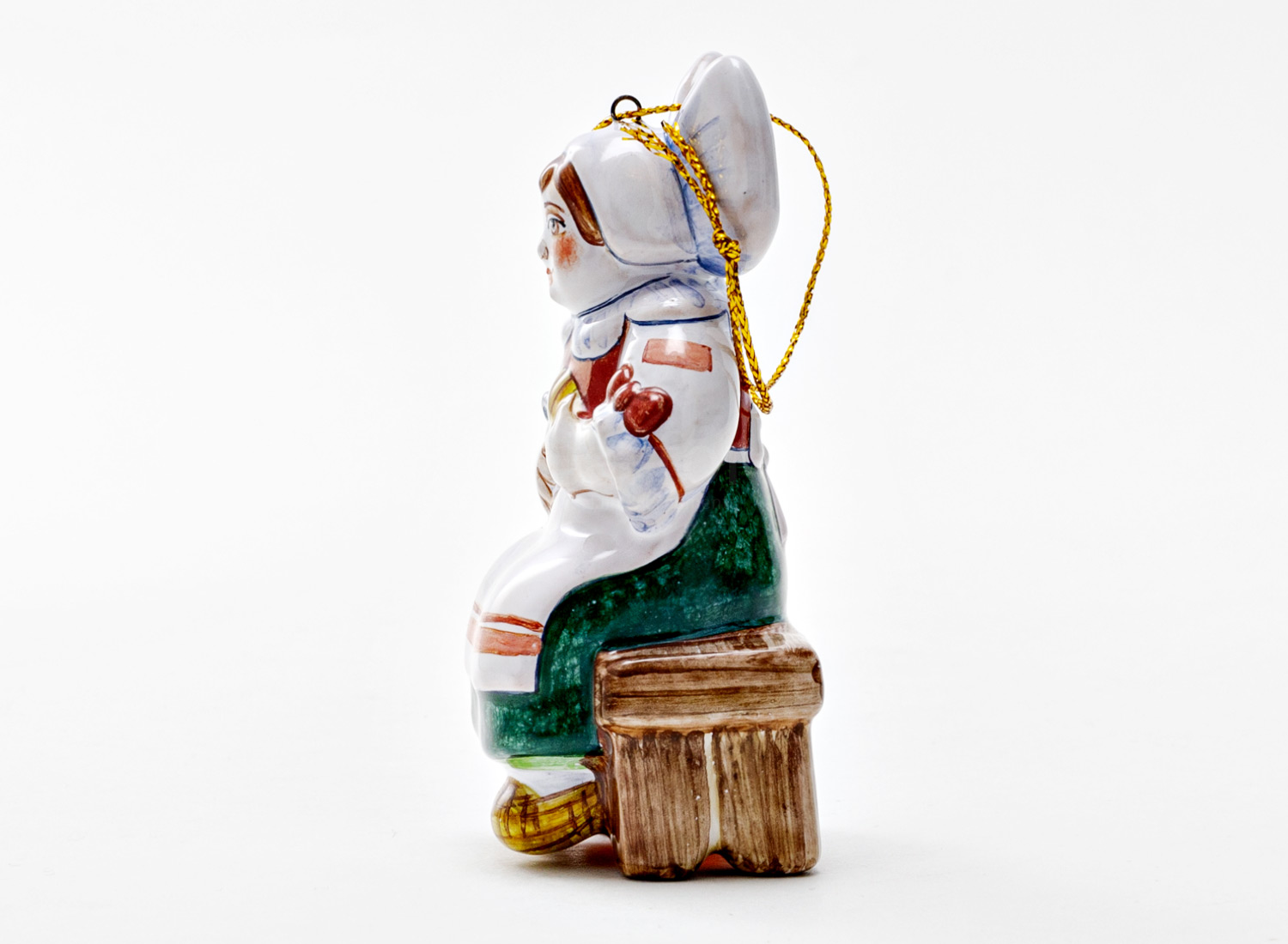 Елочная игрушка «Двенадцать месяцев. Дочка» Майолика. 50 x 90 мм.
