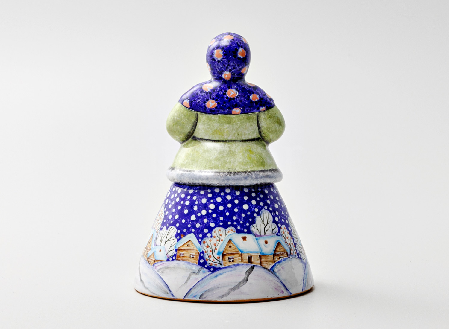 Шкатулка «Шкатулка-секрет Зима» Форма: Шкатулка-секрет Зима. Майолика. 100 x 140 мм.