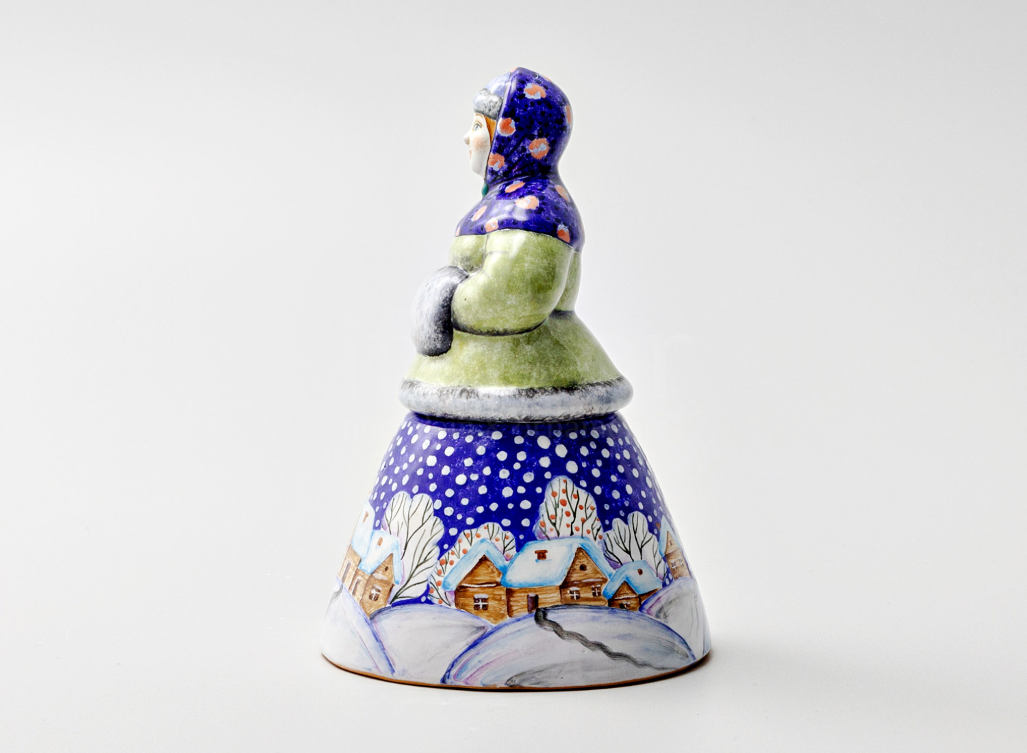 Шкатулка «Шкатулка-секрет Зима» Форма: Шкатулка-секрет Зима. Майолика. 100 x 140 мм.