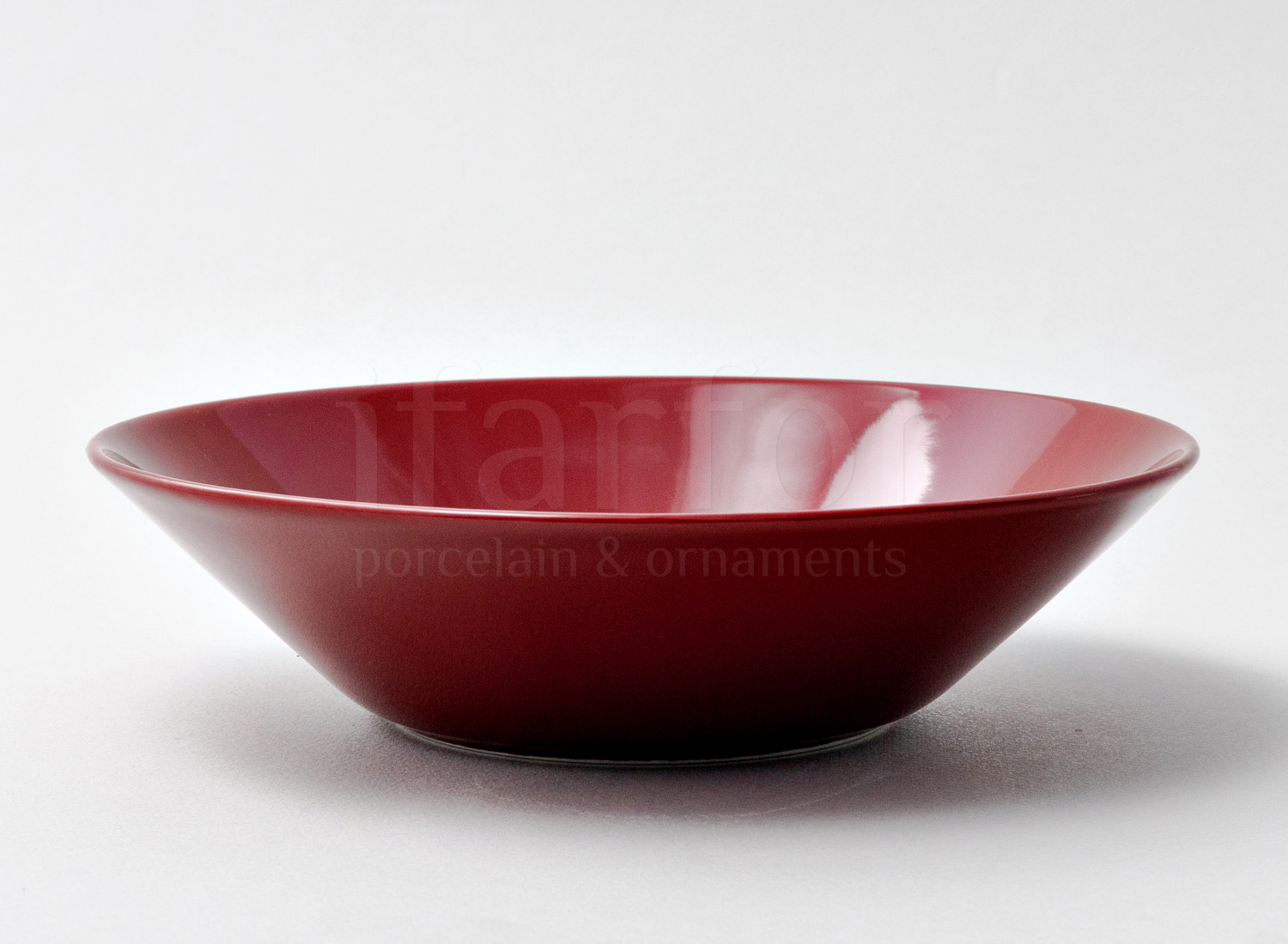 Тарелка глубокая «Teema (красная)» Фарфор. 210 мм.