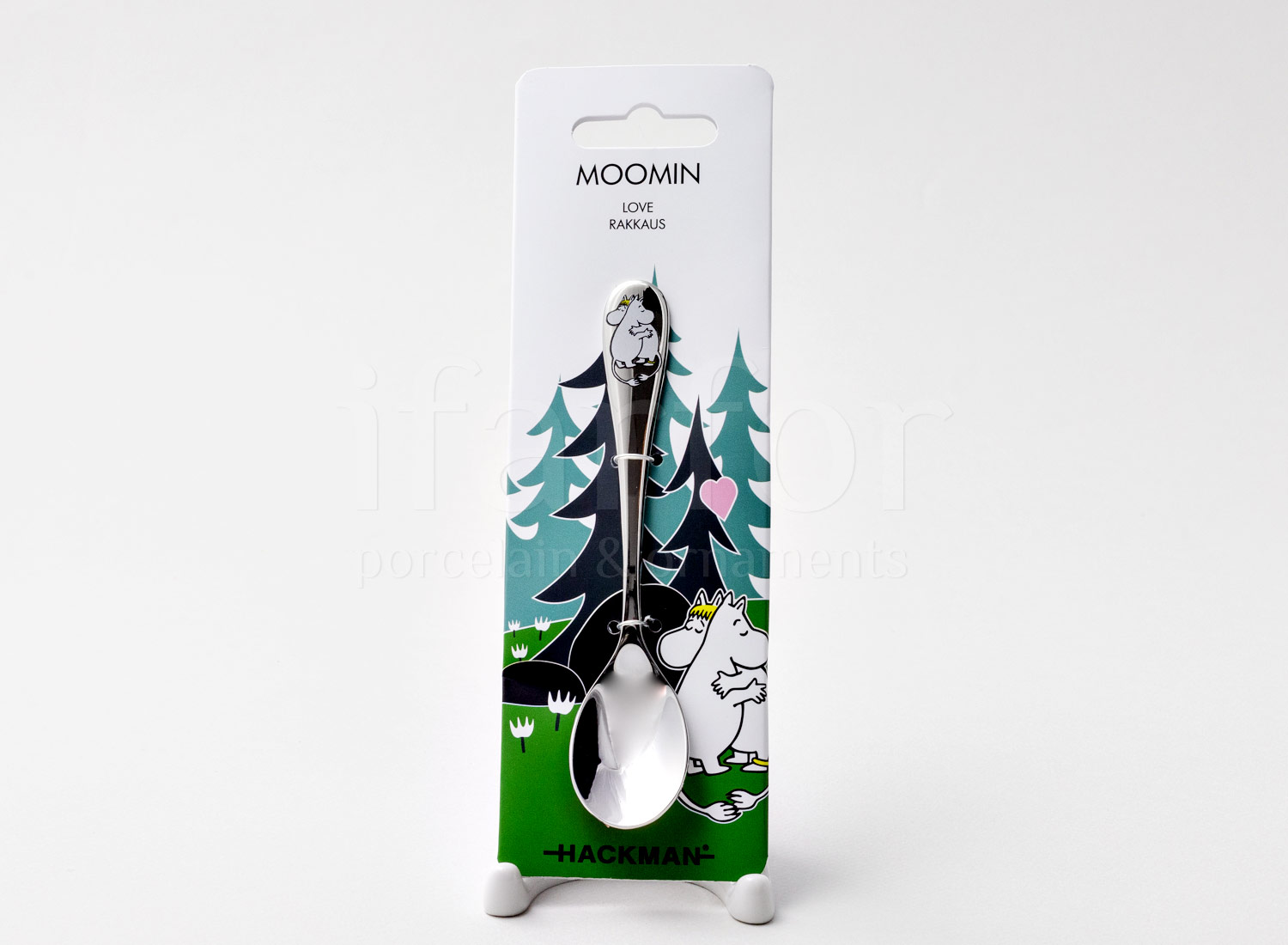 Ложка кофейная «Любовь» Форма: Arabia MOOMIN. Сталь. 132 мм.