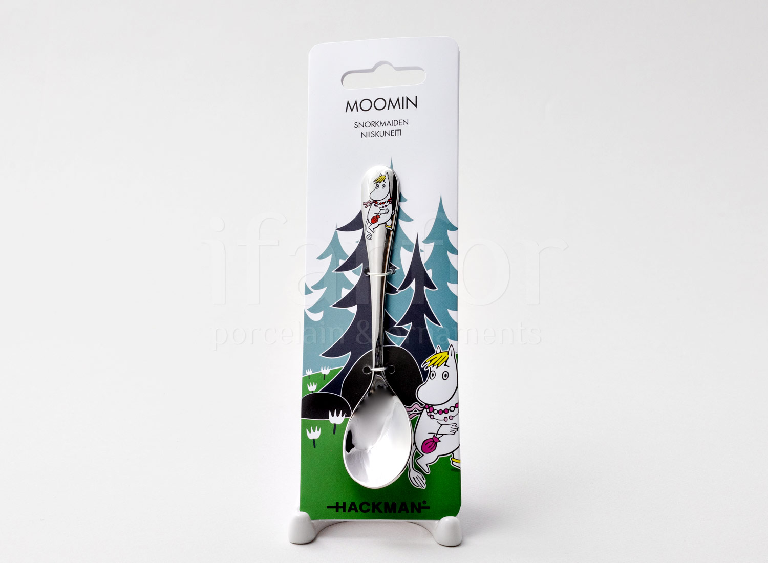 Ложка кофейная «Фрекен Снорк» Форма: Arabia MOOMIN. Сталь. 132 мм.