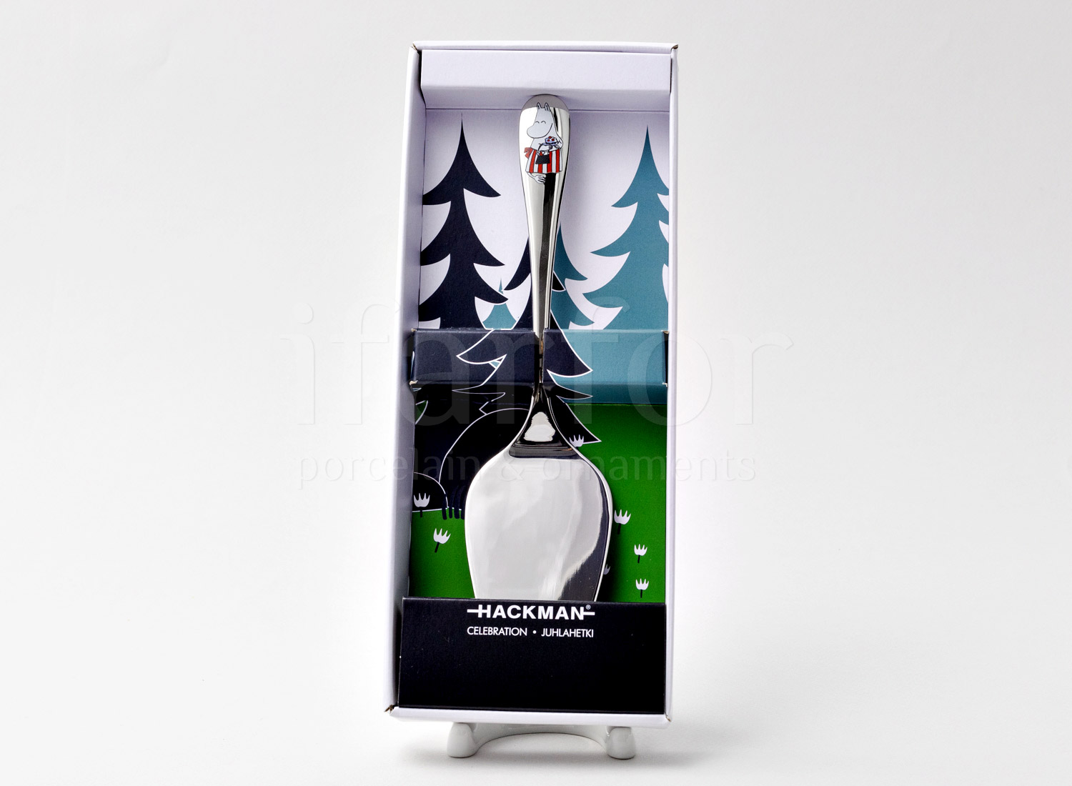 Лопатка для торта «Праздник» Форма: Arabia MOOMIN. Сталь. 55 x 235 мм.