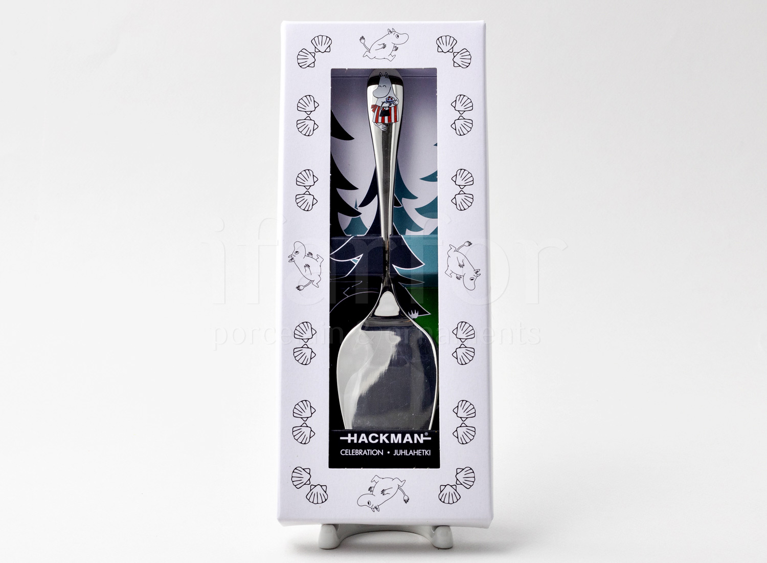 Лопатка для торта «Праздник» Форма: Arabia MOOMIN. Сталь. 55 x 235 мм.