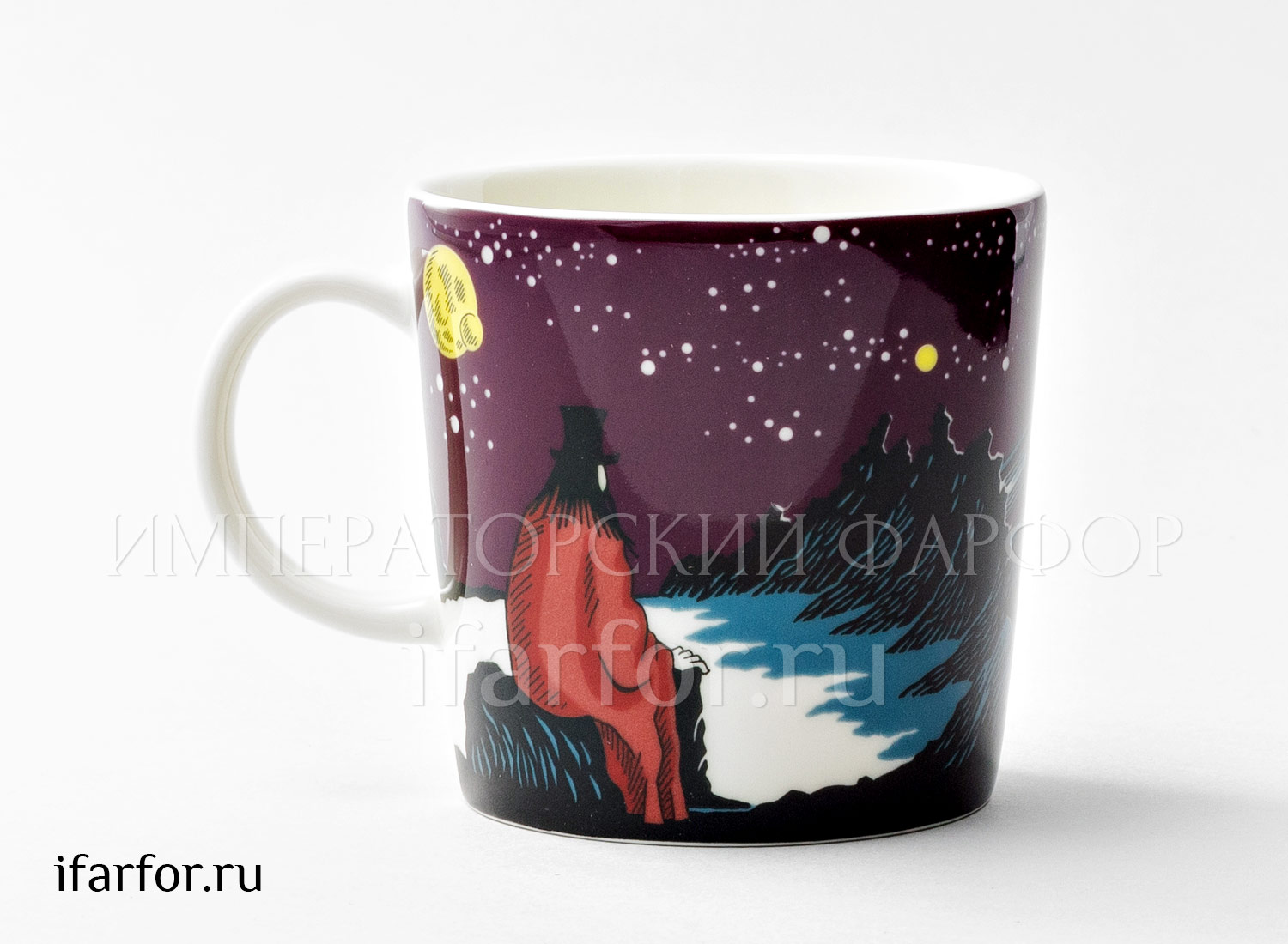 Кружка «Волшебник и пантера» Форма: Arabia MOOMIN. Фарфор. 300 мл.