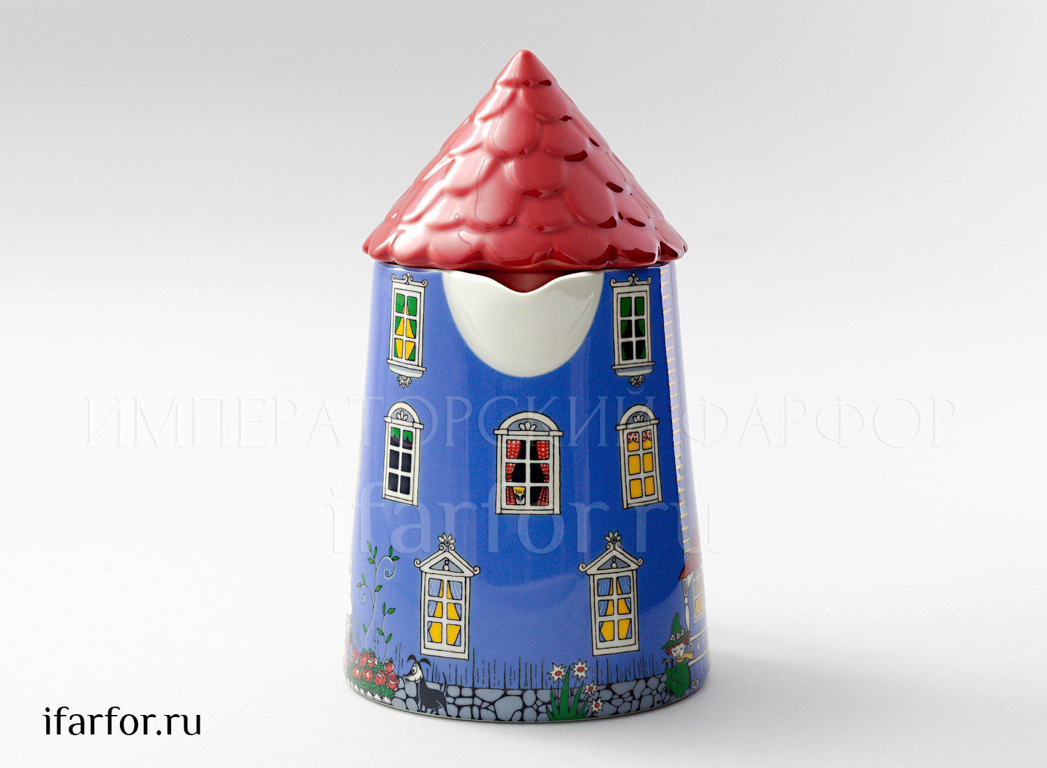 Чайник «Мумми-Дом» Форма: Arabia MOOMIN. Фарфор. 1000 мл.