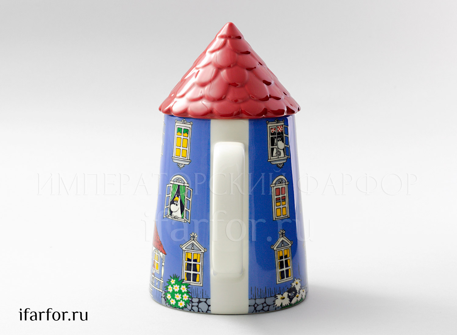 Чайник «Мумми-Дом» Форма: Arabia MOOMIN. Фарфор. 1000 мл.