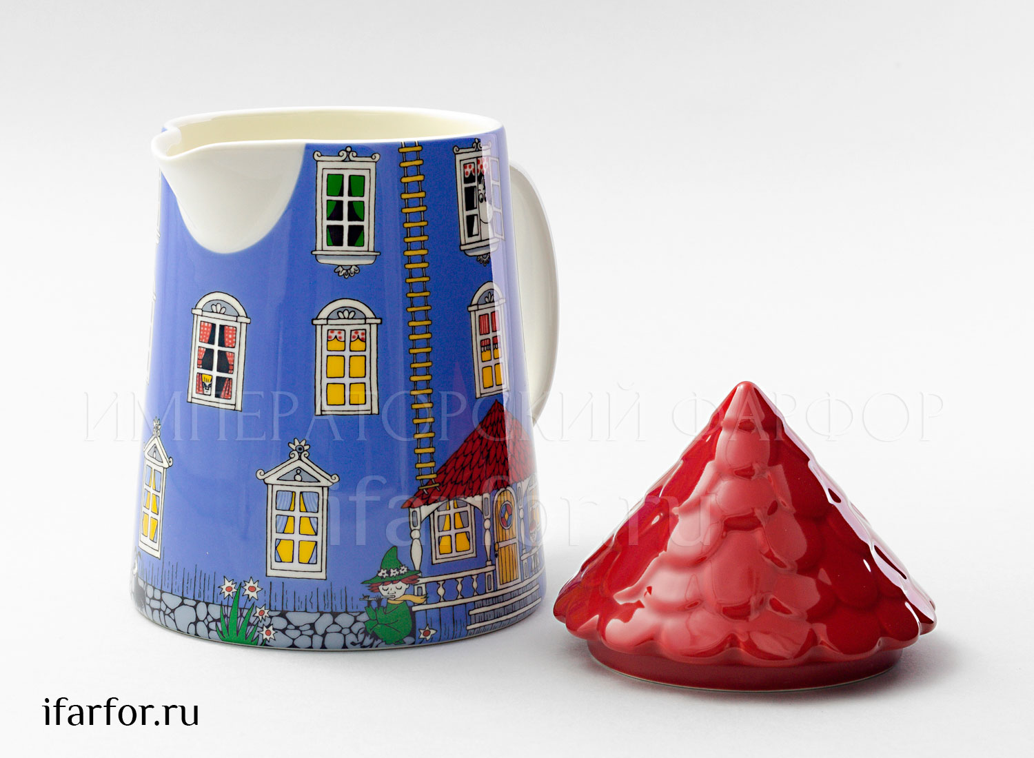 Чайник «Мумми-Дом» Форма: Arabia MOOMIN. Фарфор. 1000 мл.