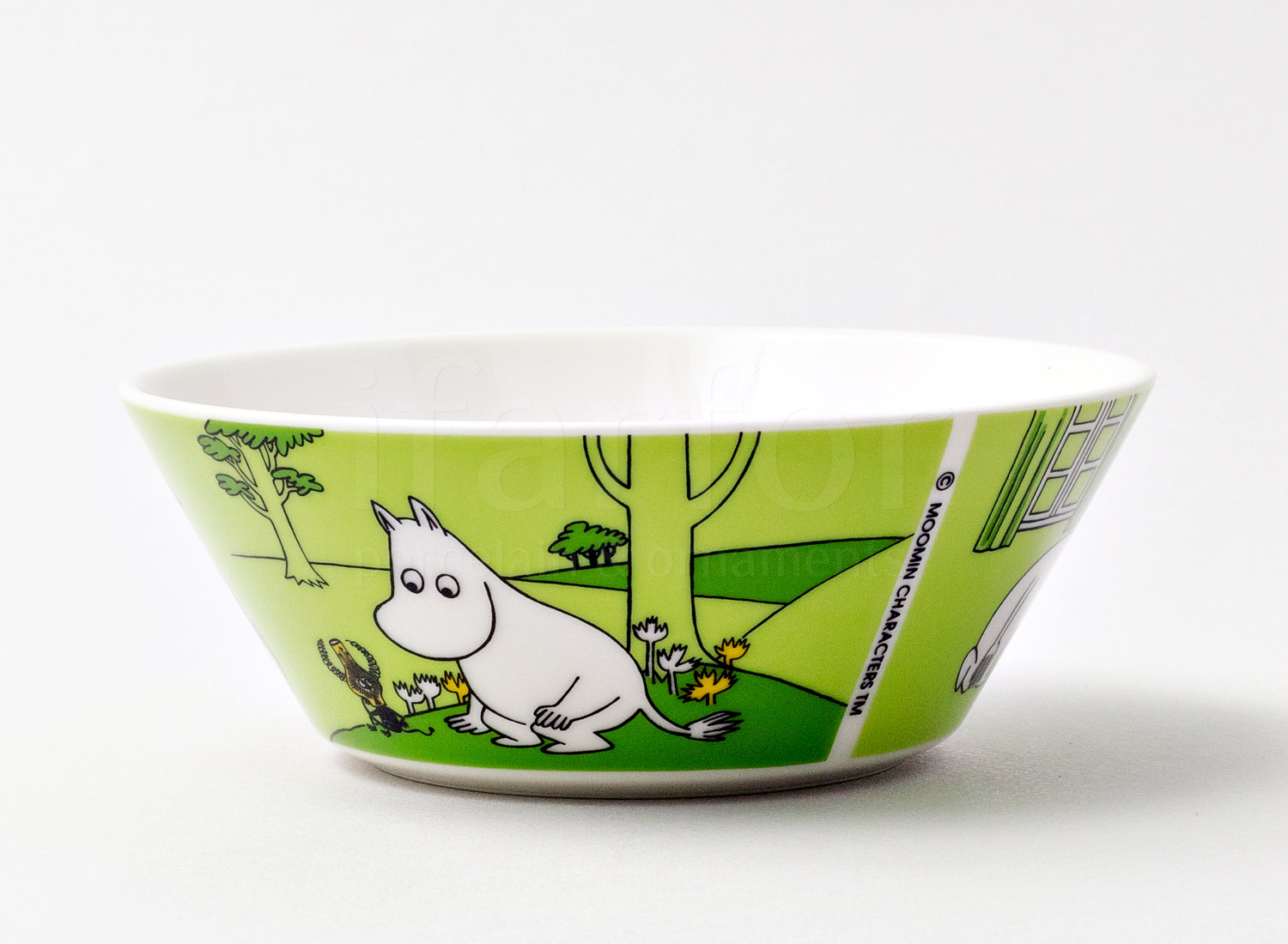 Пиала «Муми-тролль и Марсиане» Форма: Arabia MOOMIN. Фарфор. 150 мм.