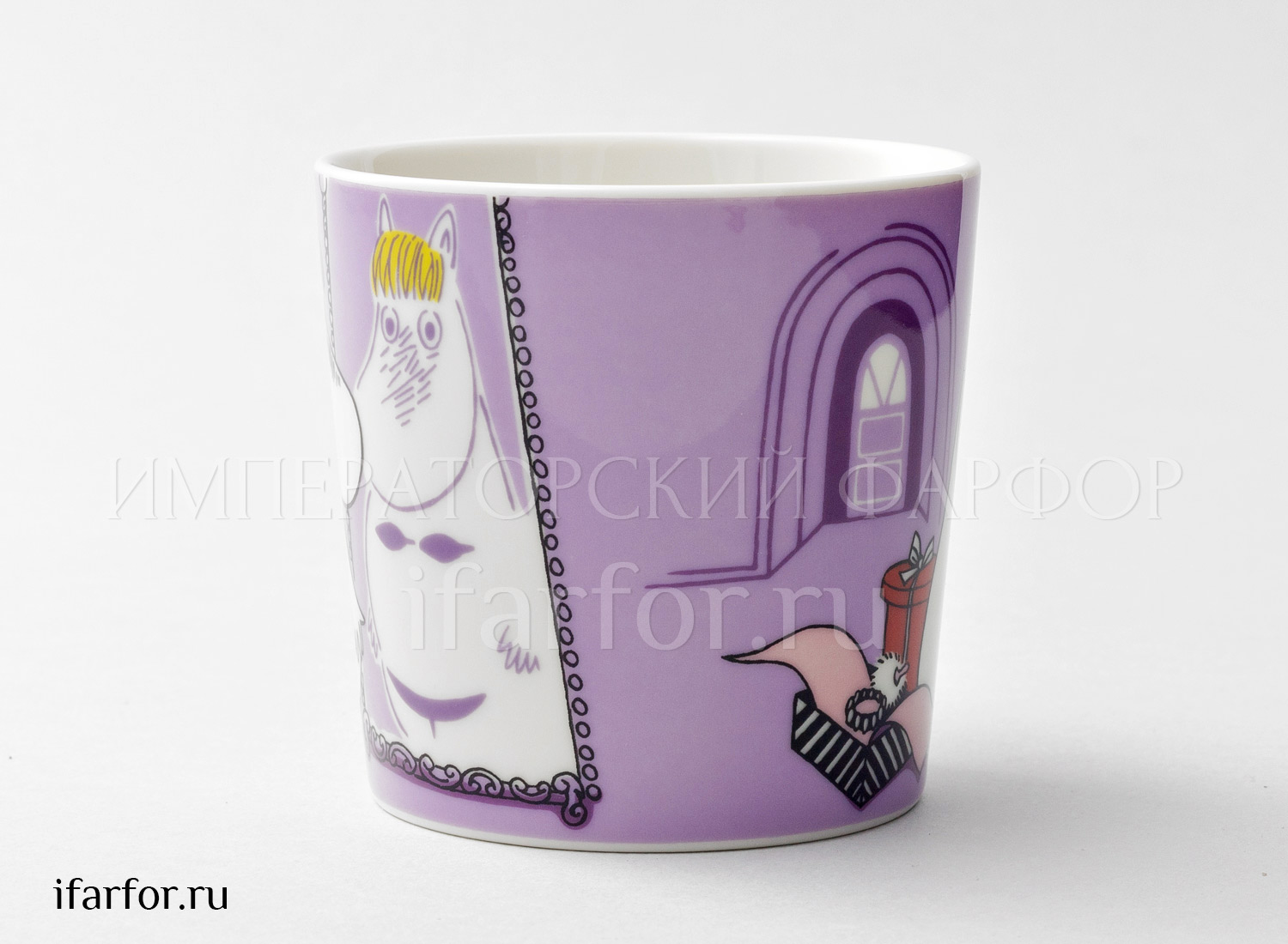 Кружка «Фрекен Снорк (сиреневая)» Форма: Arabia MOOMIN. Фарфор. 300 мл.