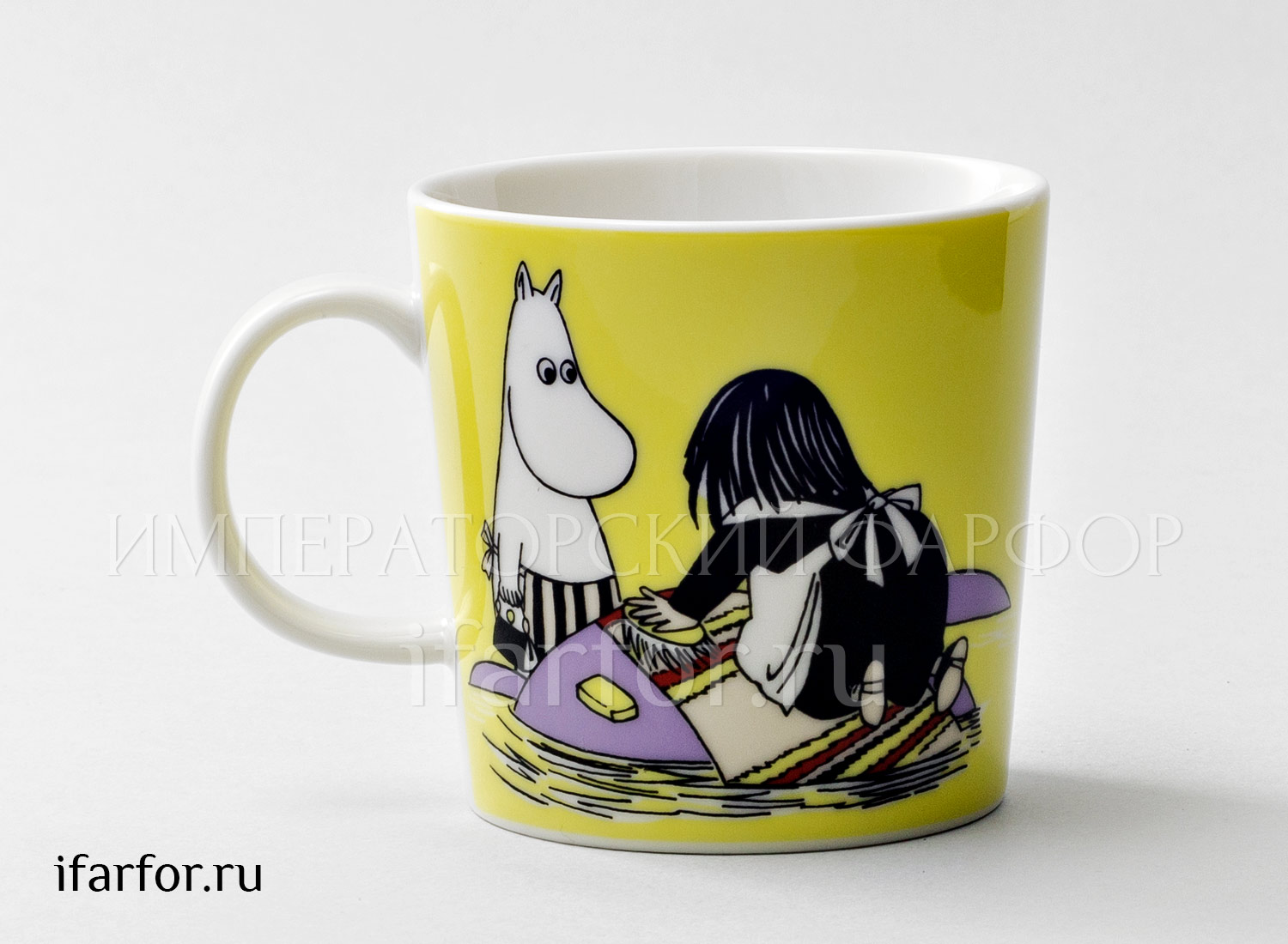 Кружка «Мииса (желтая)» Форма: Arabia MOOMIN. Фарфор. 300 мл.