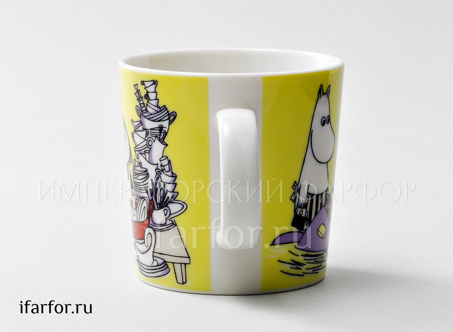 Кружка «Мииса (желтая)» Форма: Arabia MOOMIN. Фарфор. 300 мл.