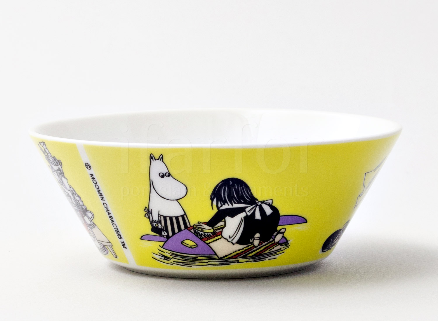 Пиала «Мииса (желтая)» Форма: Arabia MOOMIN. Фарфор. 150 мм.