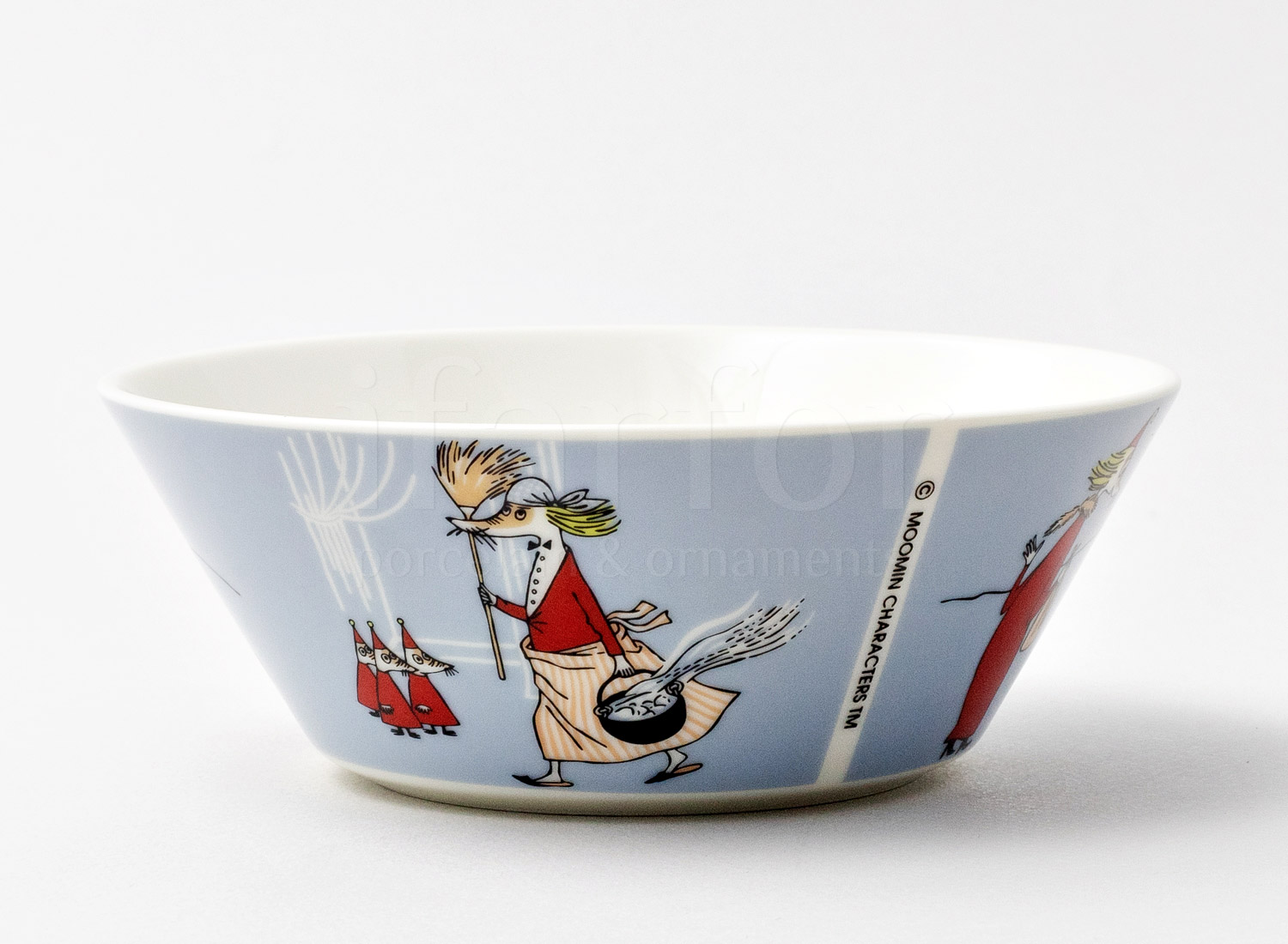 Пиала «Филифьонка (серая)» Форма: Arabia MOOMIN. Фарфор. 150 мм.