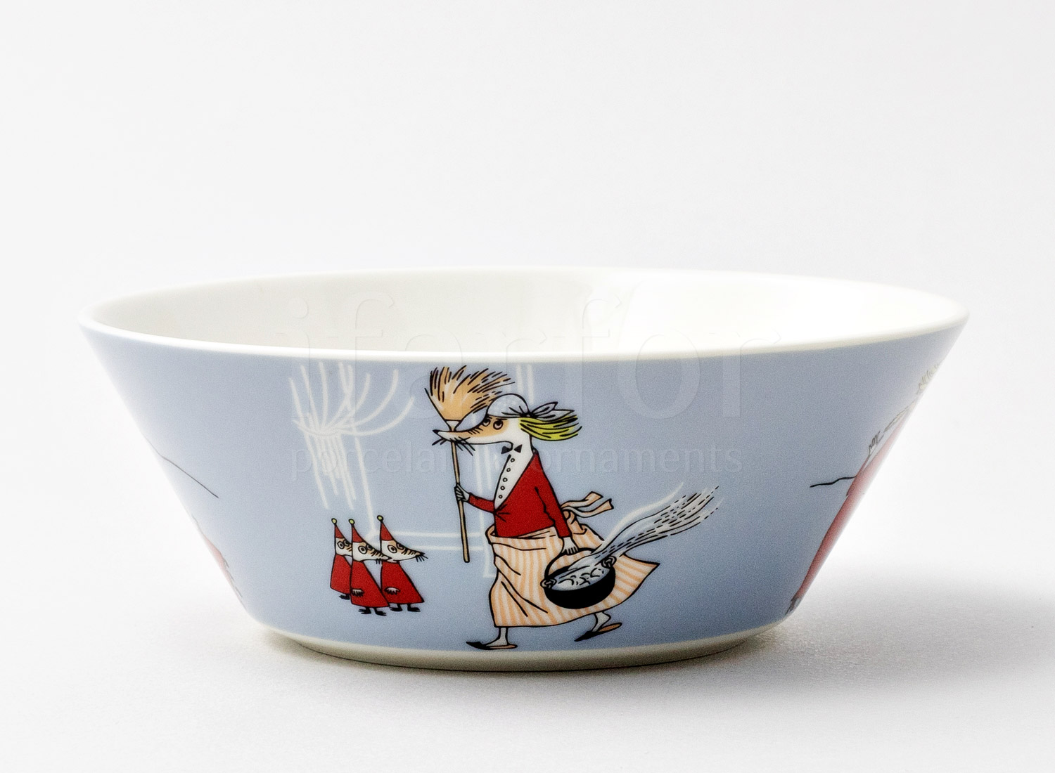 Пиала «Филифьонка (серая)» Форма: Arabia MOOMIN. Фарфор. 150 мм.