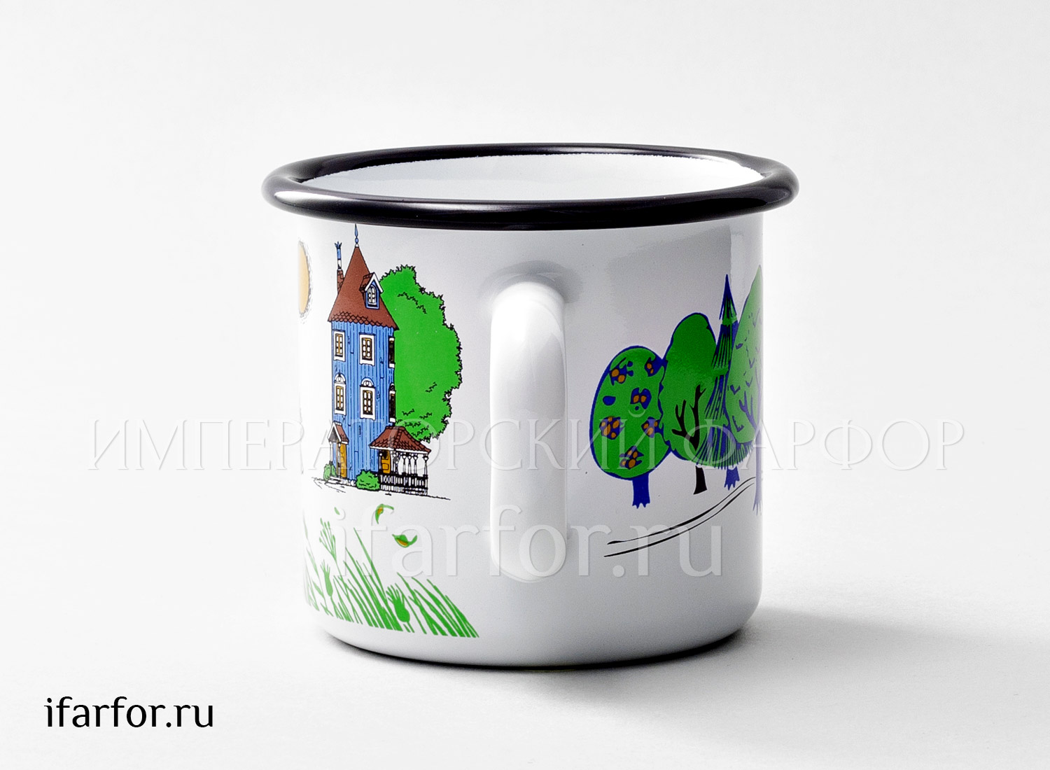 Кружка «Colors Муми-дол» Металл  эмалированный. 370 мл.