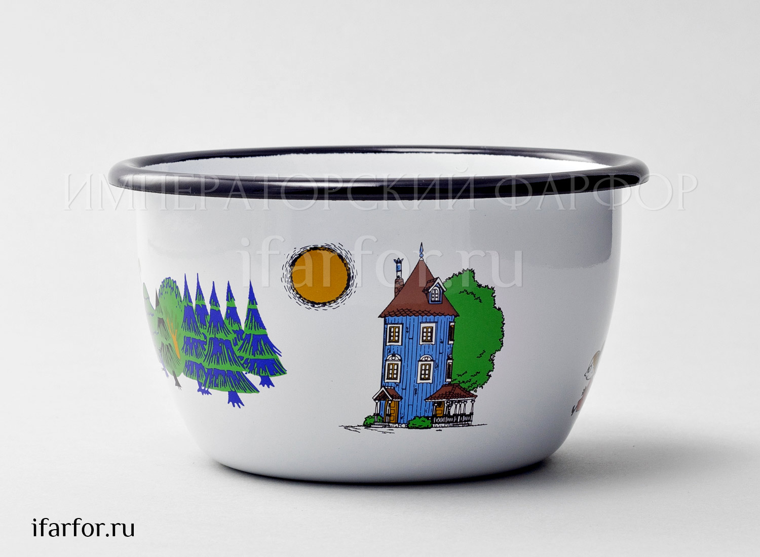 Пиала «Colors Муми-дол» Металл  эмалированный. 600 мл.