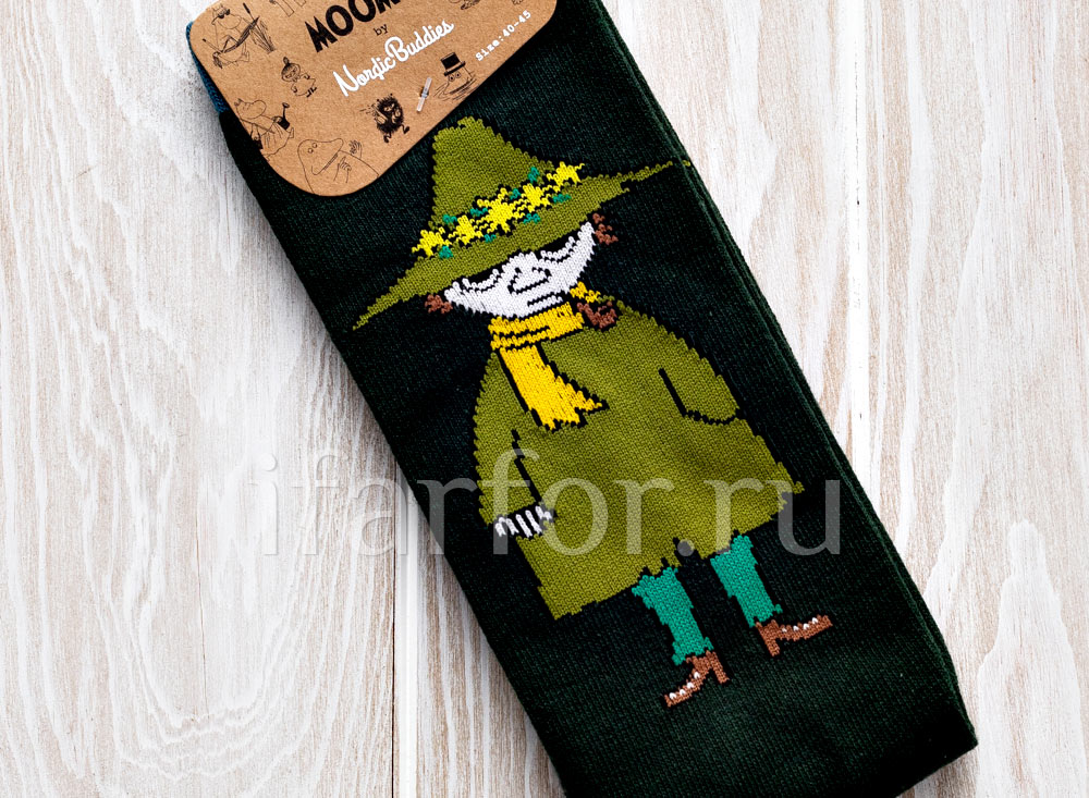 Носки мужские «Снусмумрик» Форма: Arabia MOOMIN. Хлопок, полиамид, эластан