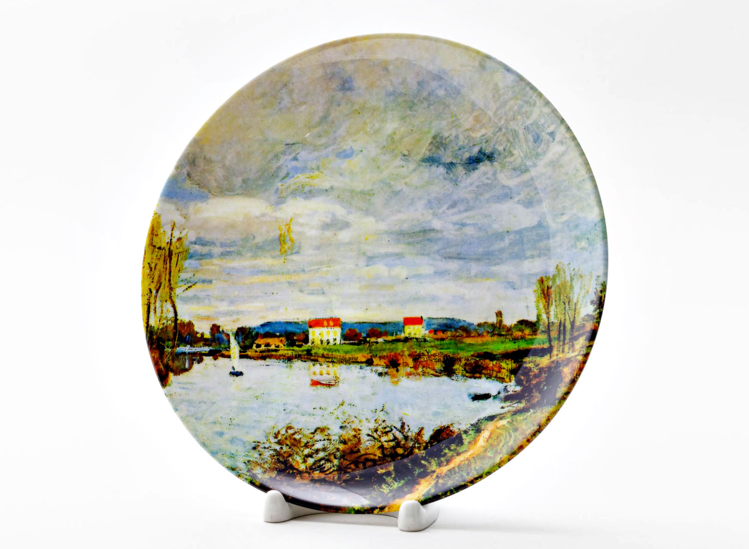 Декоративная тарелка «The Seine at Argenteuil Sun» Фарфор. 200 мм.