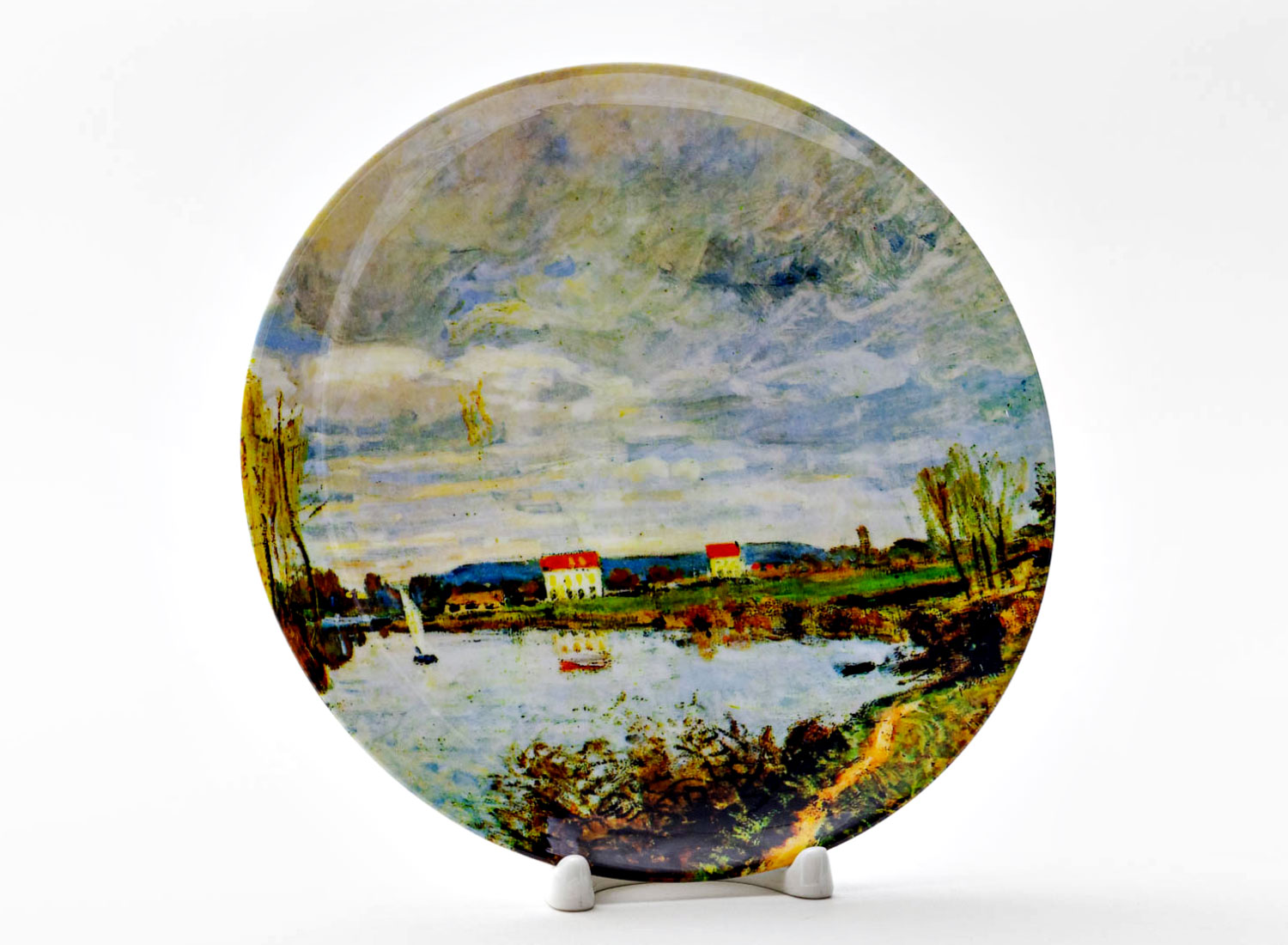 Декоративная тарелка «The Seine at Argenteuil Sun» Фарфор. 200 мм.