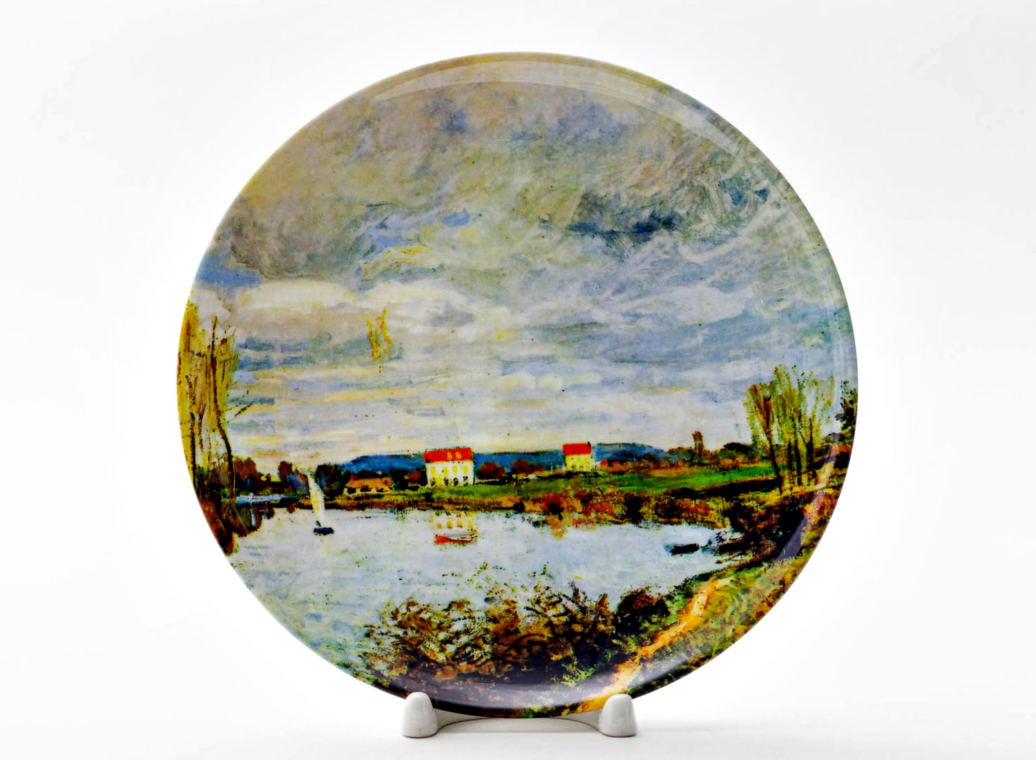 Декоративная тарелка «The Seine at Argenteuil Sun» Фарфор. 200 мм.