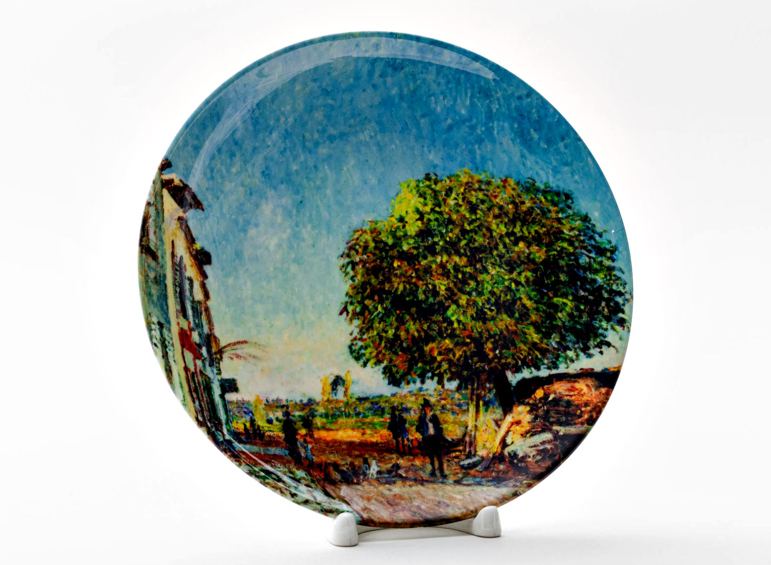 Декоративная тарелка «The Chestnut Tree at Saint-Mammes, 1880» Фарфор. 200 мм.