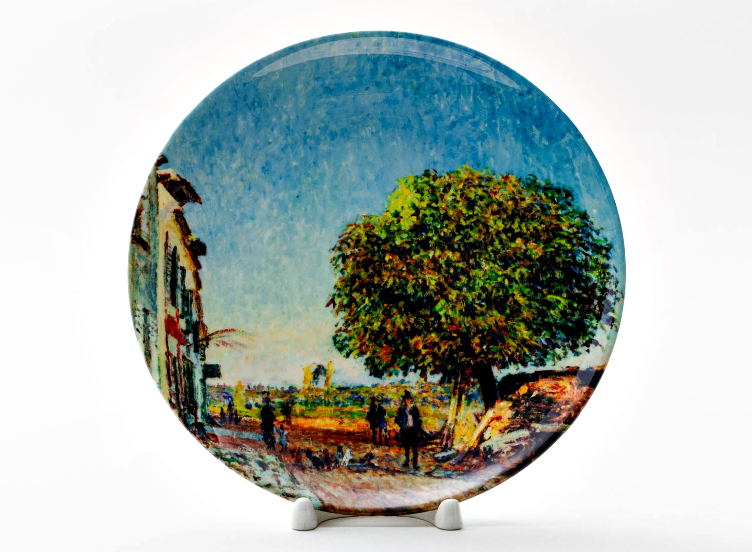 Декоративная тарелка «The Chestnut Tree at Saint-Mammes, 1880» Фарфор. 200 мм.