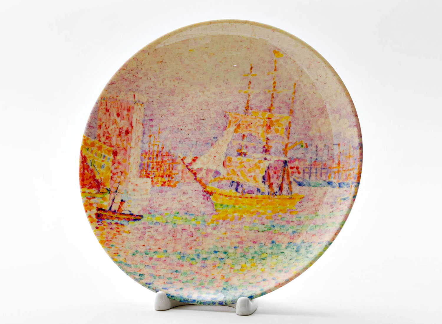 Декоративная тарелка «The Harbour at Marseilles» Фарфор. 200 мм.