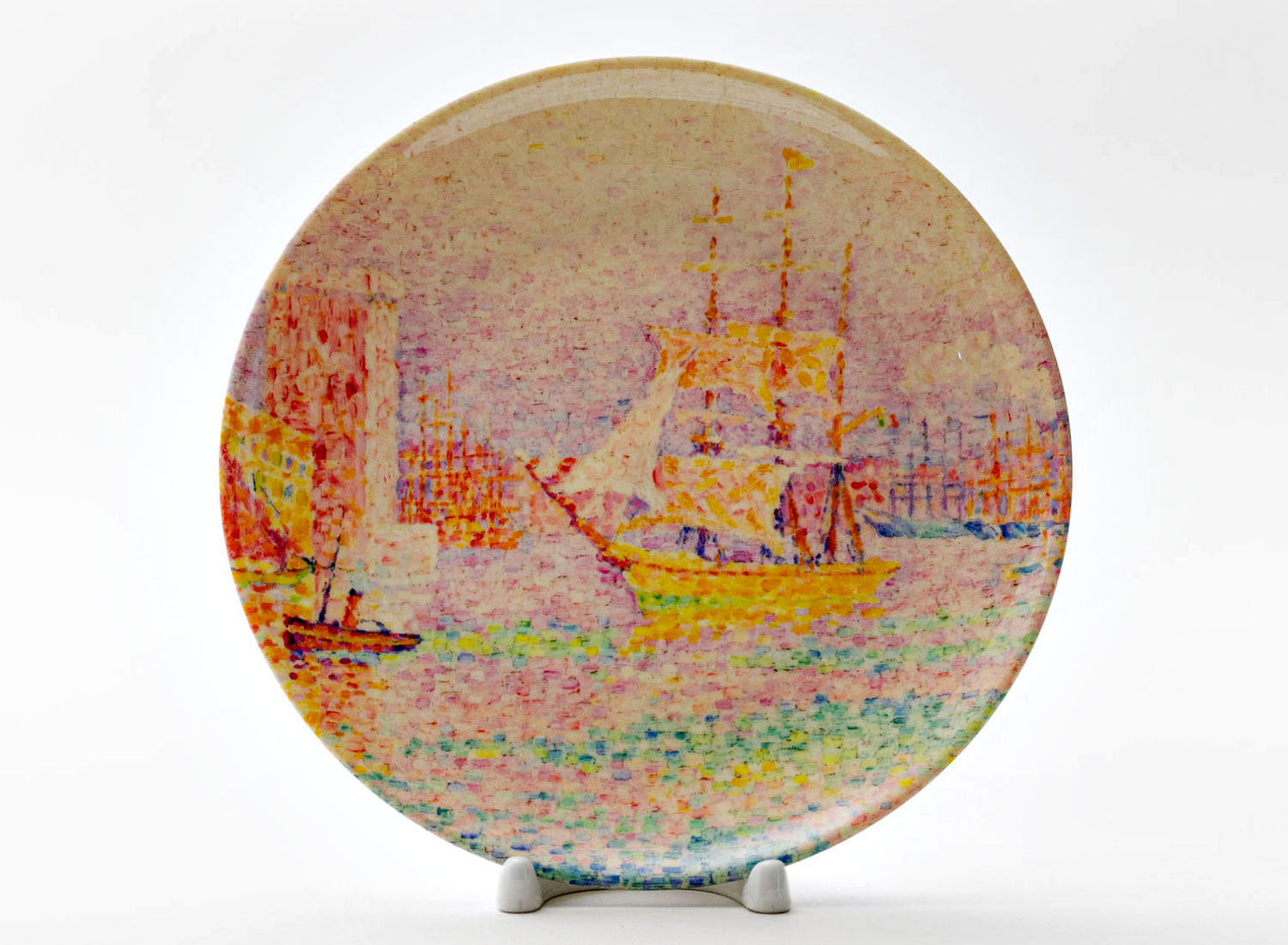 Декоративная тарелка «The Harbour at Marseilles» Фарфор. 200 мм.