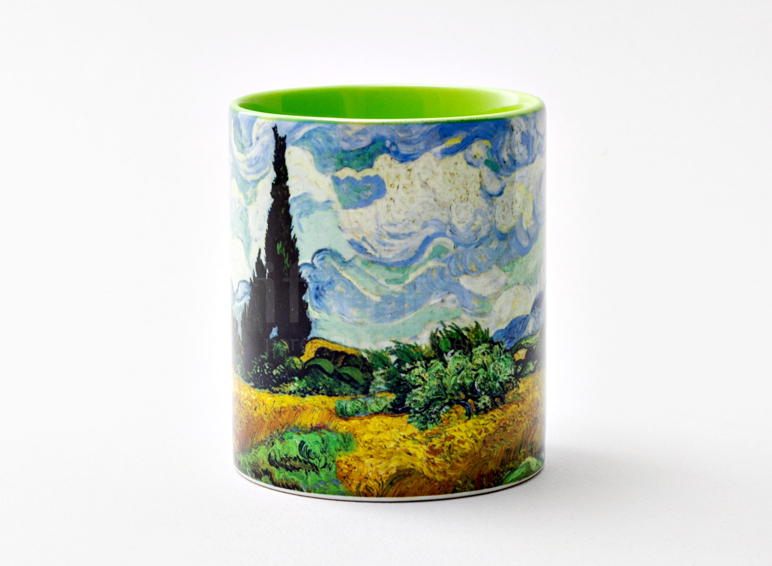 Кружка «Пшеничное поле с кипарисом»