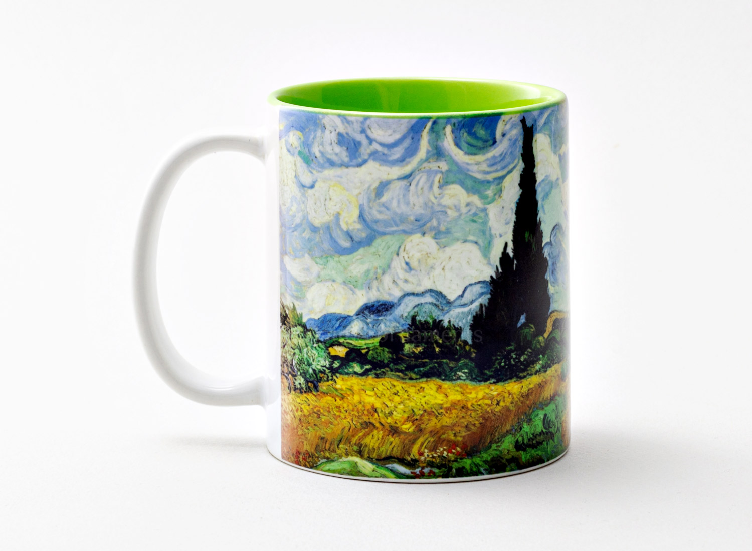 Кружка «Пшеничное поле с кипарисом»