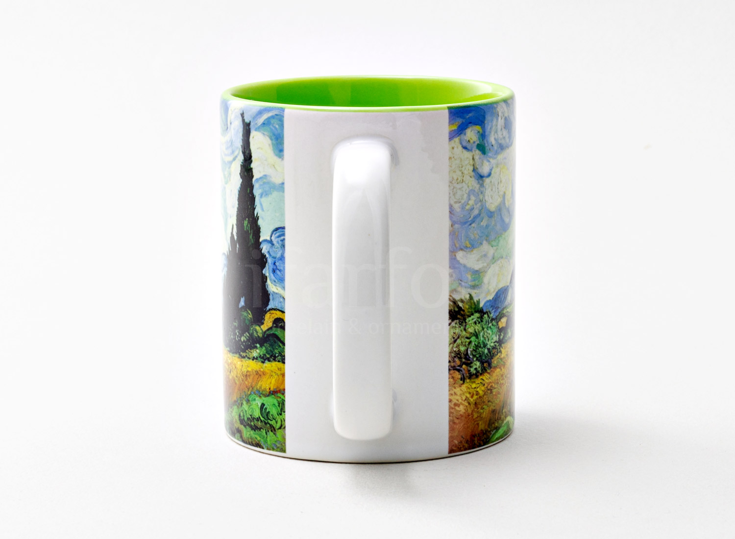 Кружка «Пшеничное поле с кипарисом»