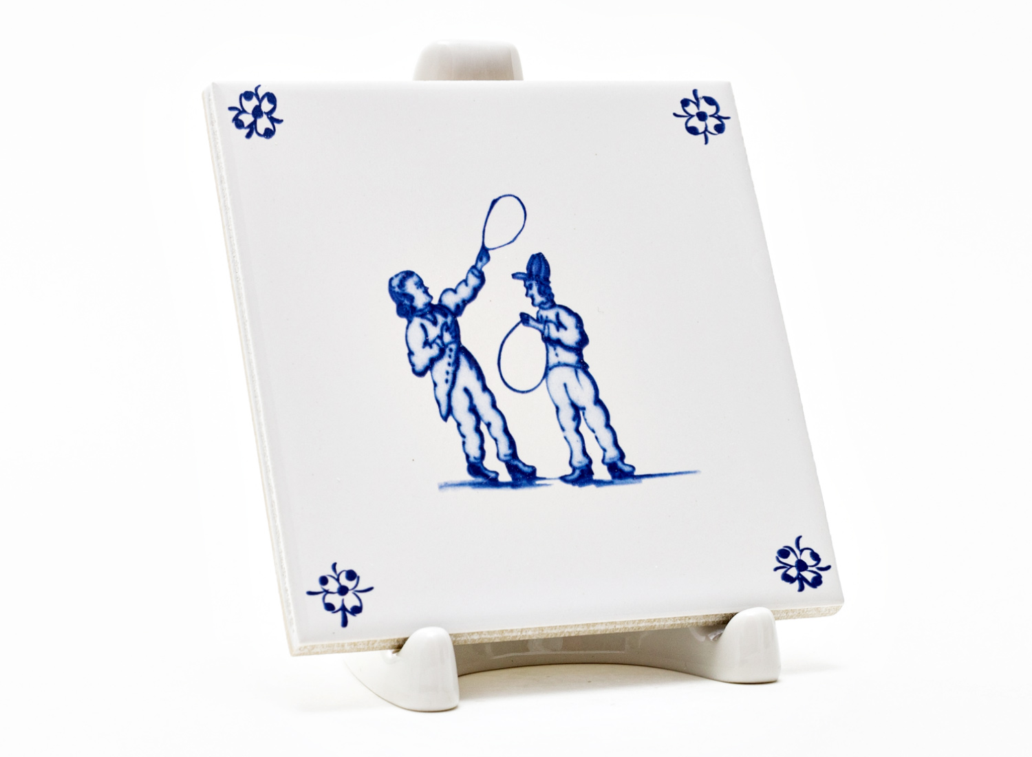 Изразец «Голландский Детские игры. Игра с обручем»